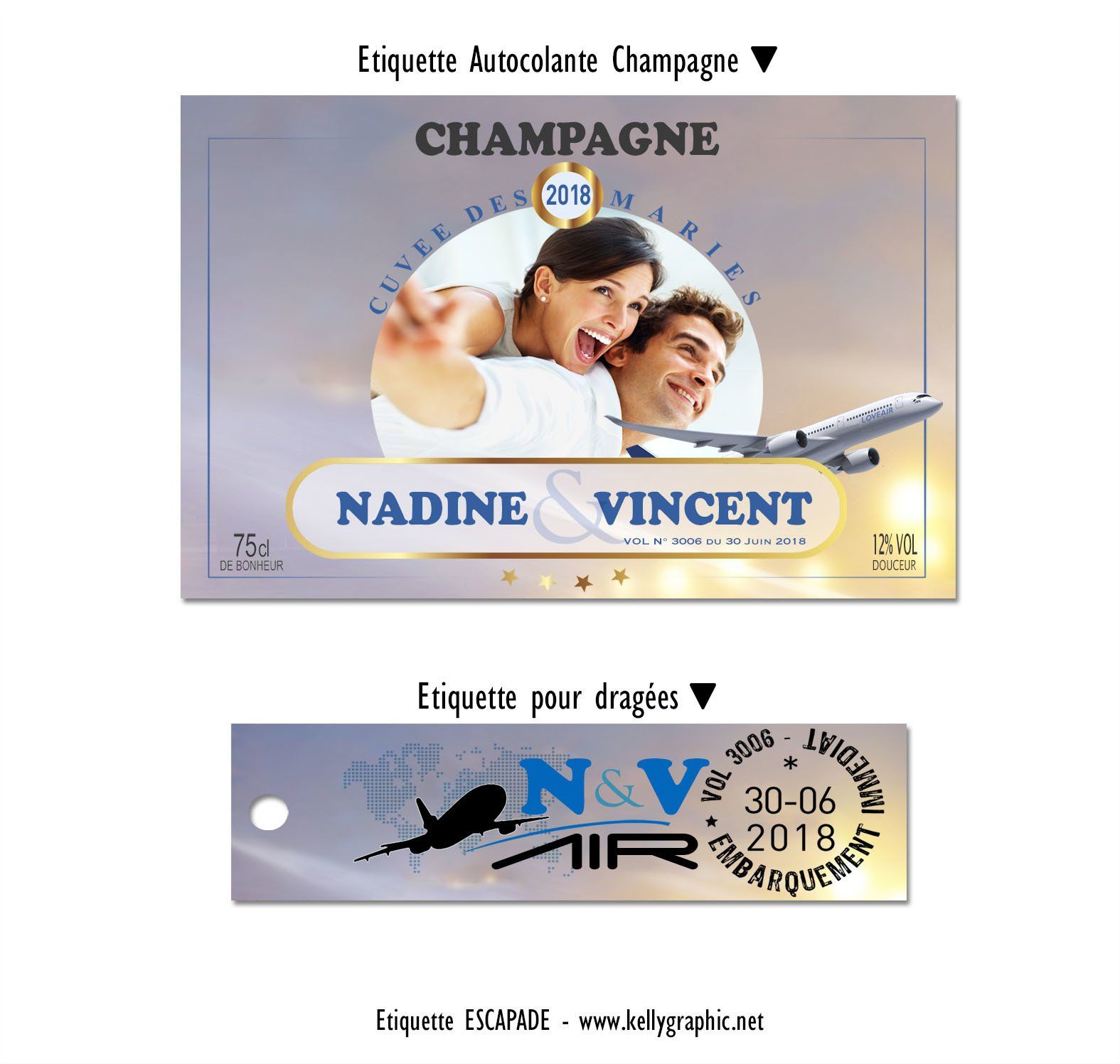 étiquettes personnalisés vin mariage voyage billet avion étiquettes personnalisés vin mariage voyage billet avion