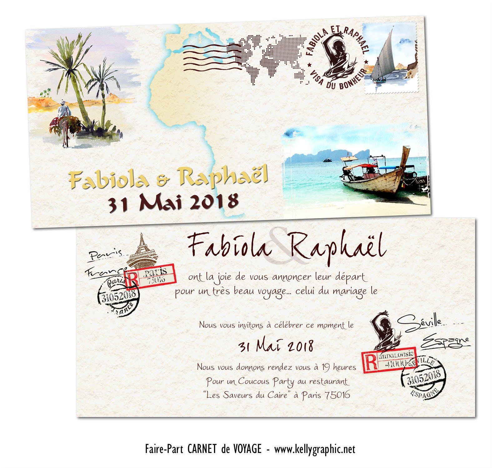 faire-part mariage carnet de voyage aquarelles faire-part mariage carnet de voyage aquarelles