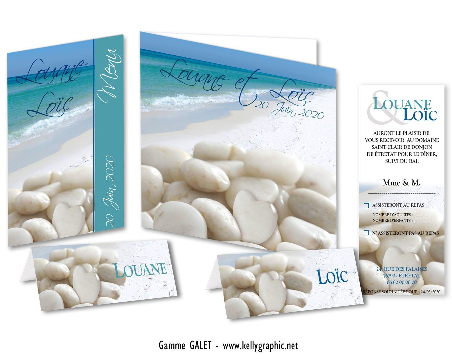 Faire-part Mariage Plage Mer Sable Faire-part Mariage Plage Mer Sable