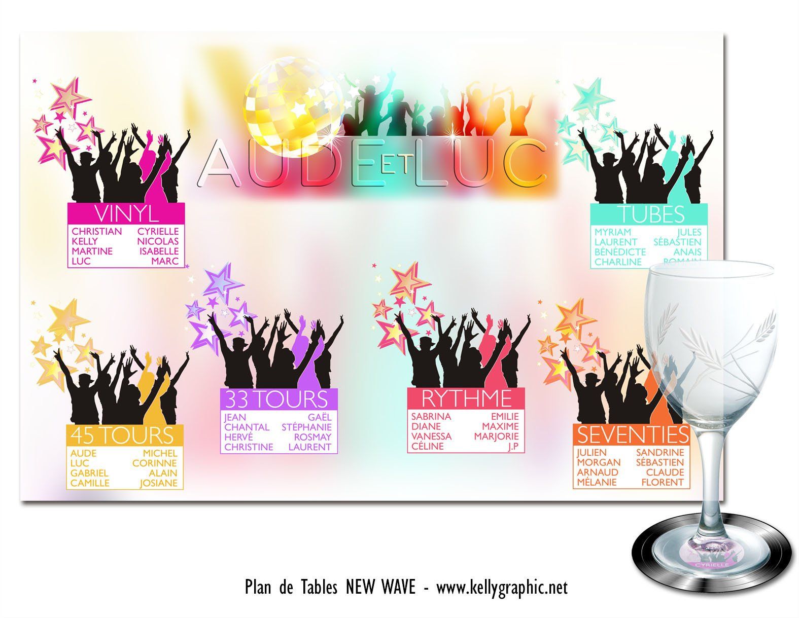 Plan de Tables Mariage Musique Danse Plan de Tables Mariage Musique Danse