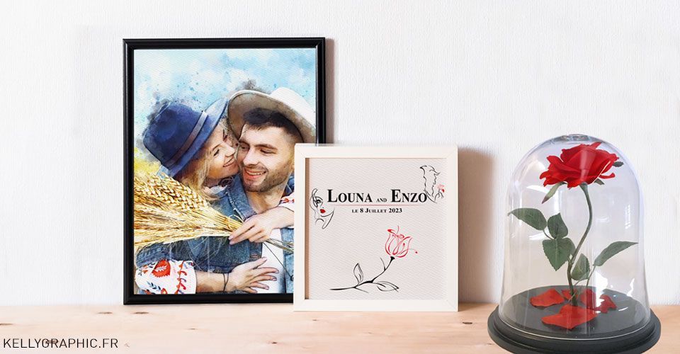 Faire-part mariage Belle et la Bête Disney Faire-part mariage Belle et la Bête Disney