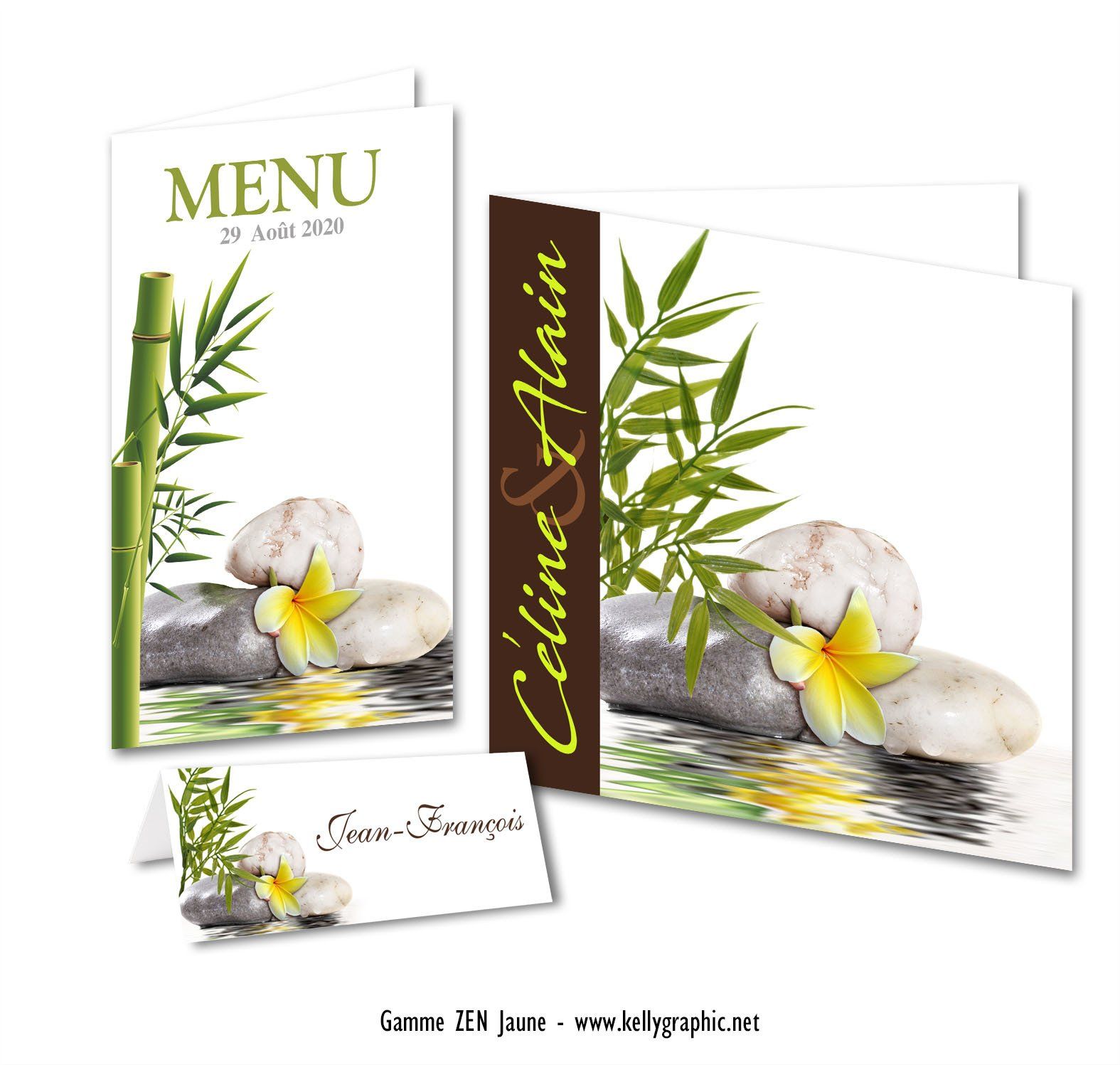 Faire-part mariage Zen Bambou Faire-part mariage Zen Bambou