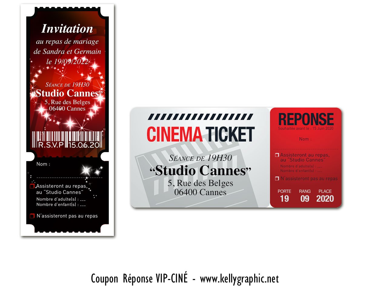 Coupon Réponse Mariage Cinéma Coupon Réponse Mariage Cinéma