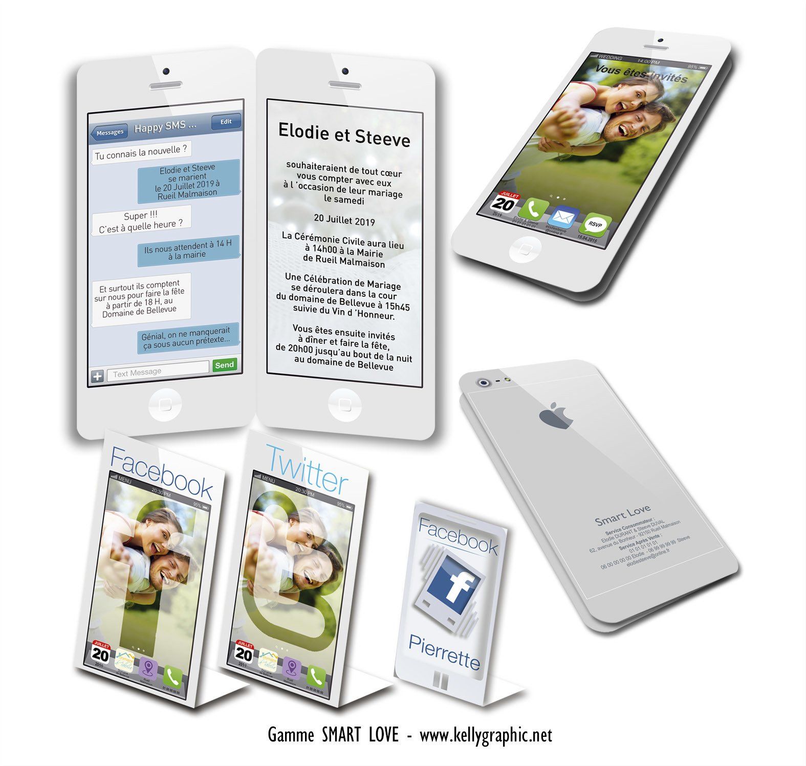 Faire-part Mariage Smartphone Faire-part Mariage Smartphone