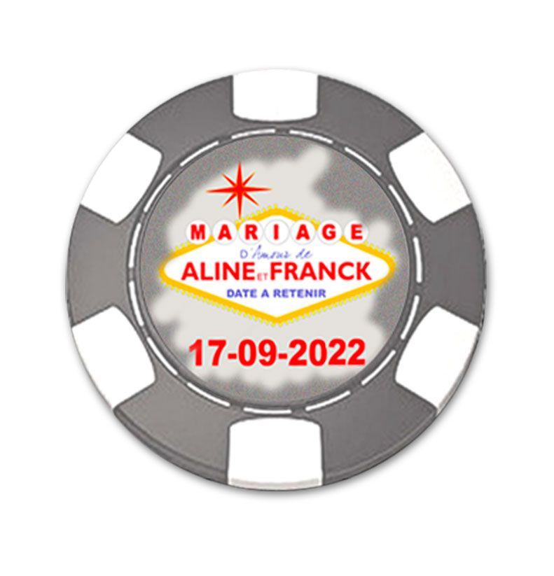 Pastille a gratter pour faire-part de mariage personnalisé