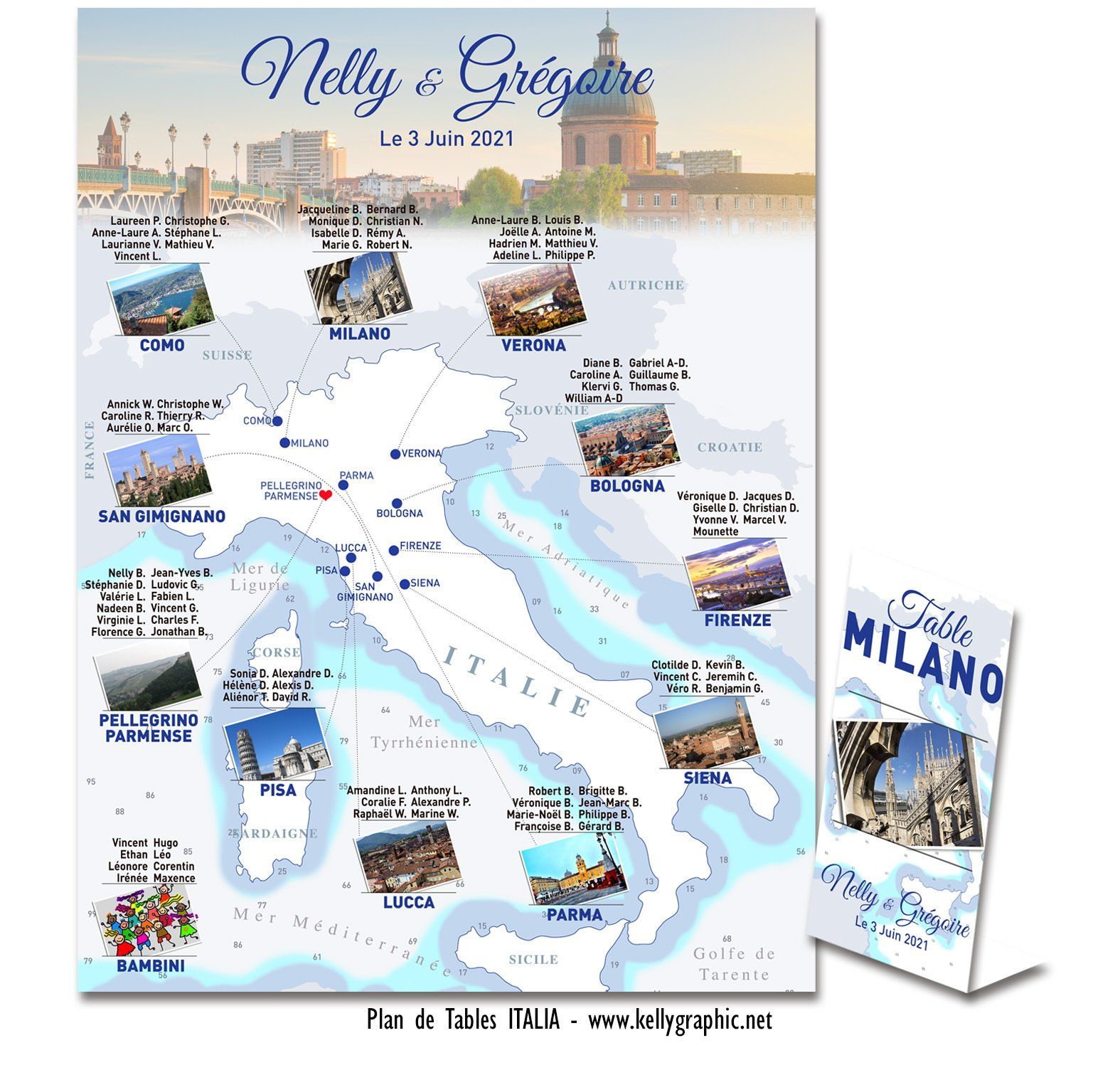 Plan de Table Mariage Italie Plan de Table Mariage Italie