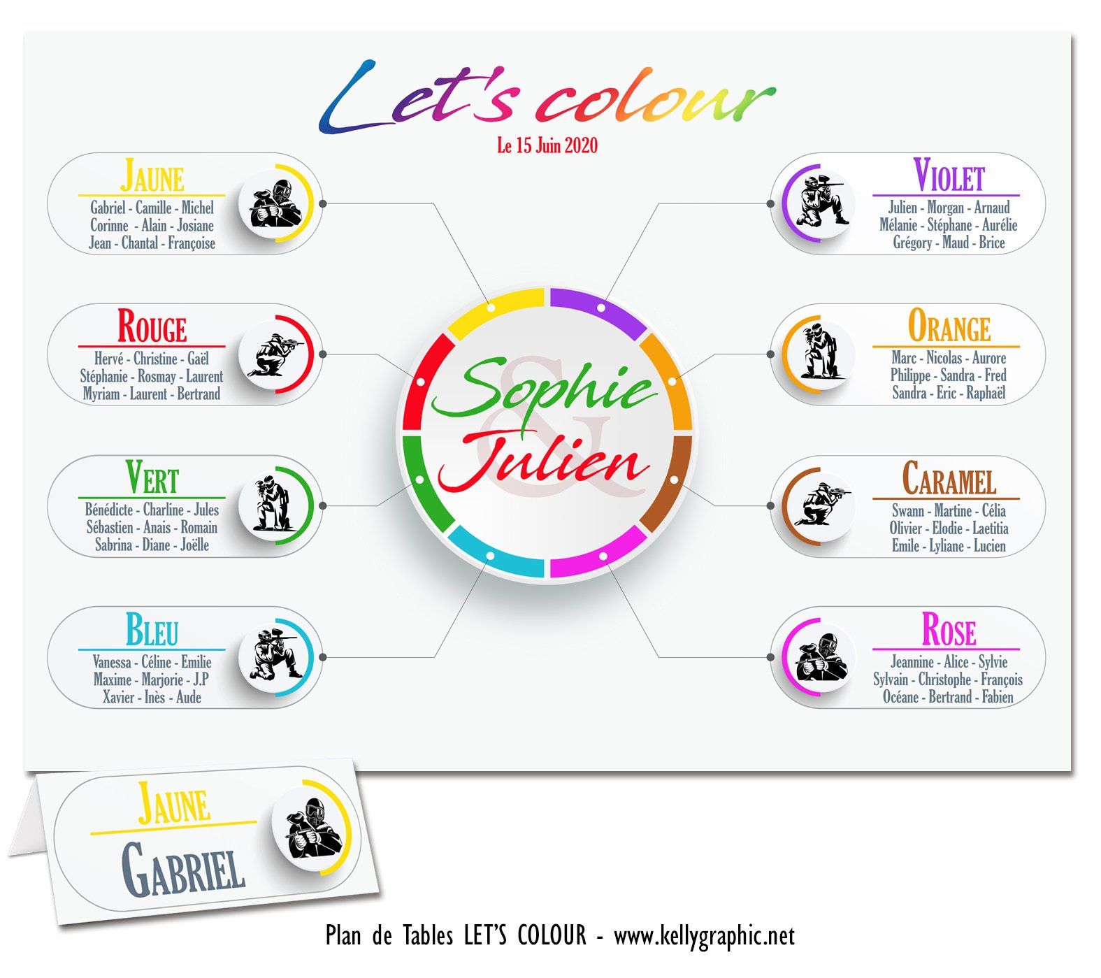 Plan de Table Mariage Laser Game Plan de Table Mariage Laser Game