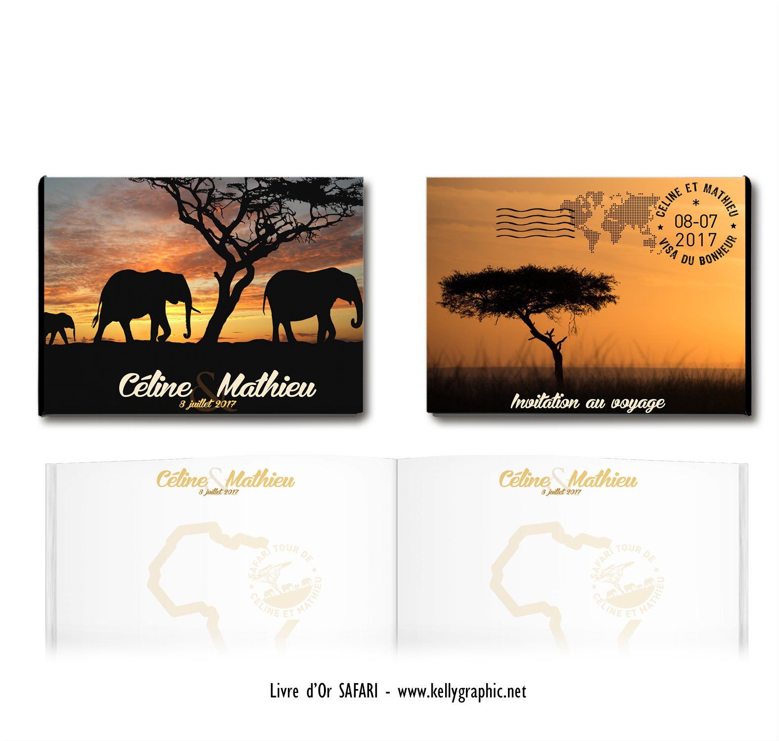 livre d'or mariage voyage Safari Afrique