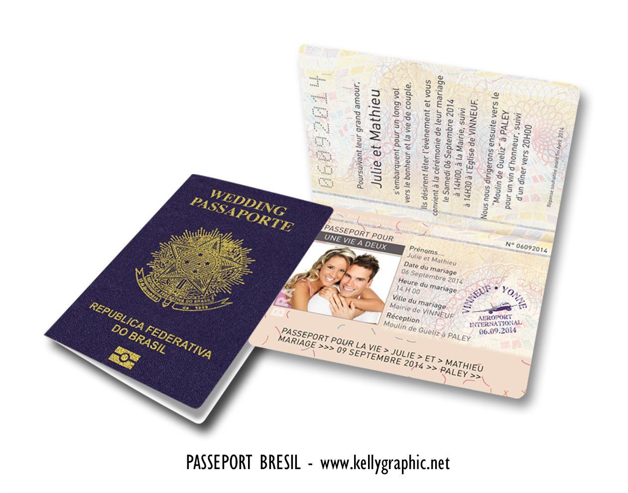 Passeport de mariage Brésil - Brésilien
