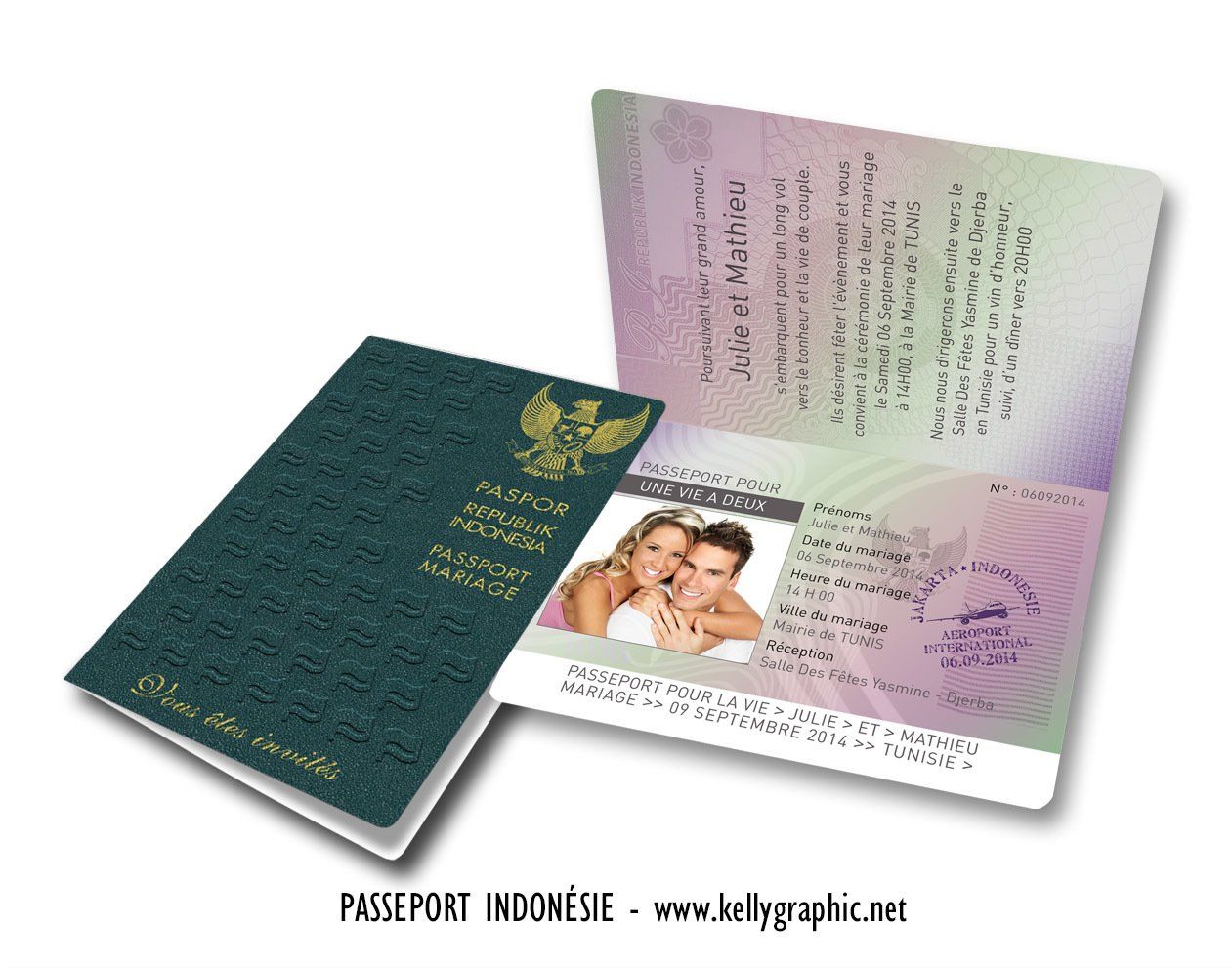 Passeport de mariage Indonésie - Indonésien Passeport de mariage Indonésie - Indonésien