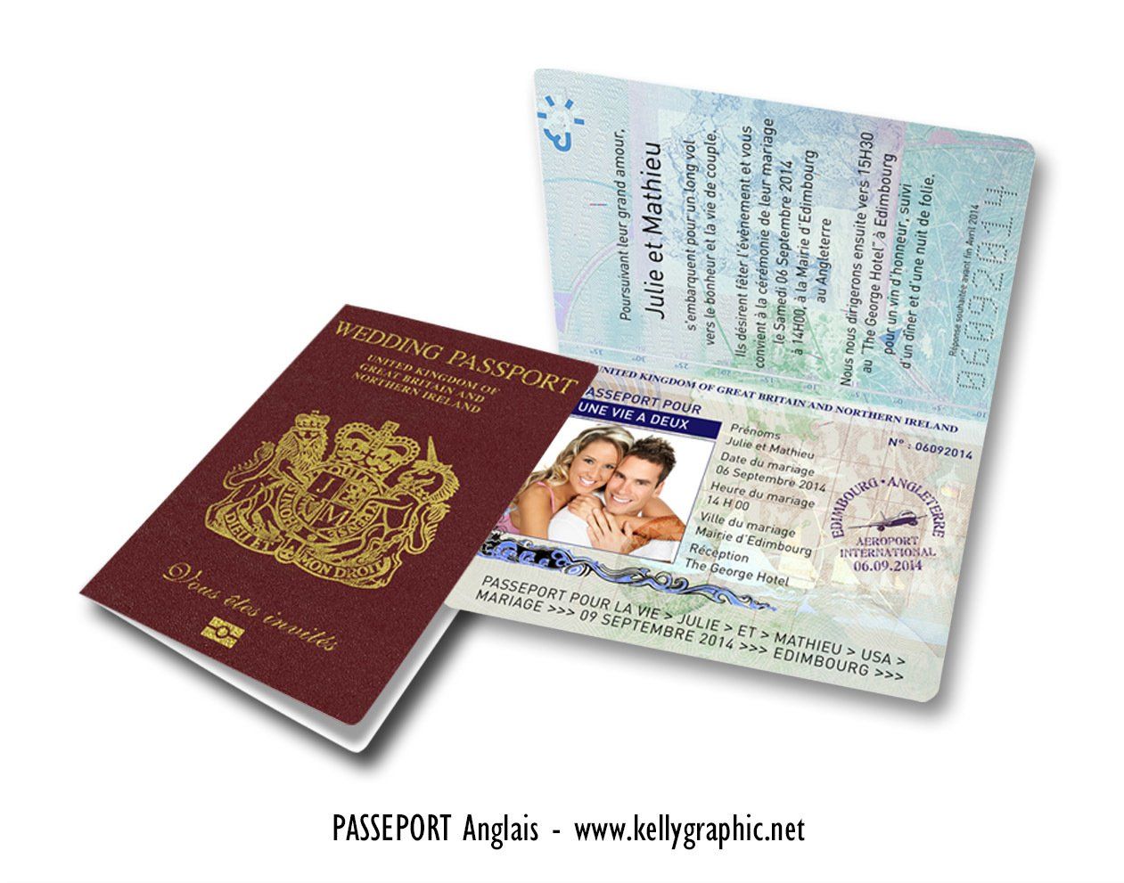 Passeport de mariage Angleterre - Anglais