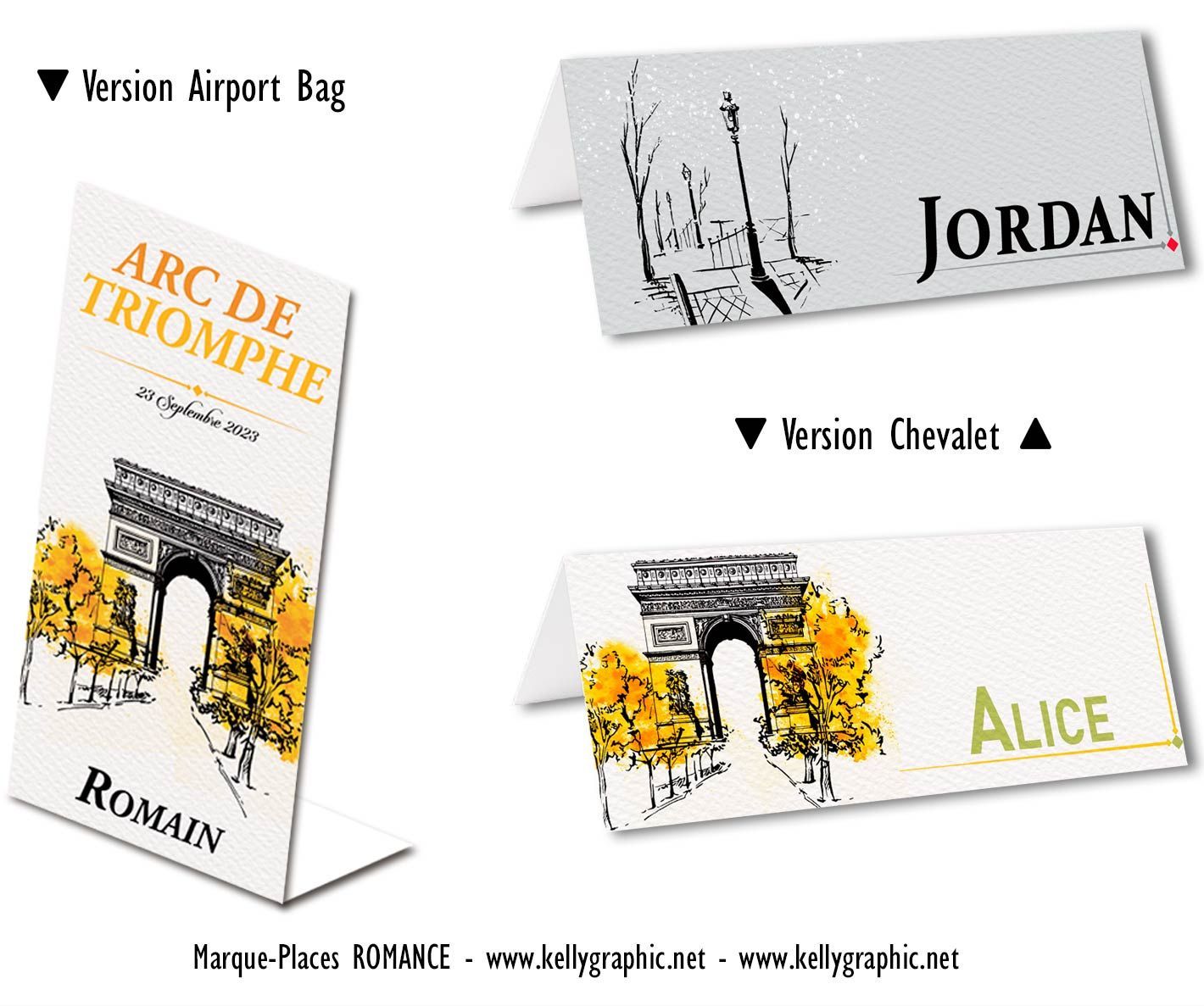 Marques places invités mariage Paris Romance Marques places invités mariage Paris Romance