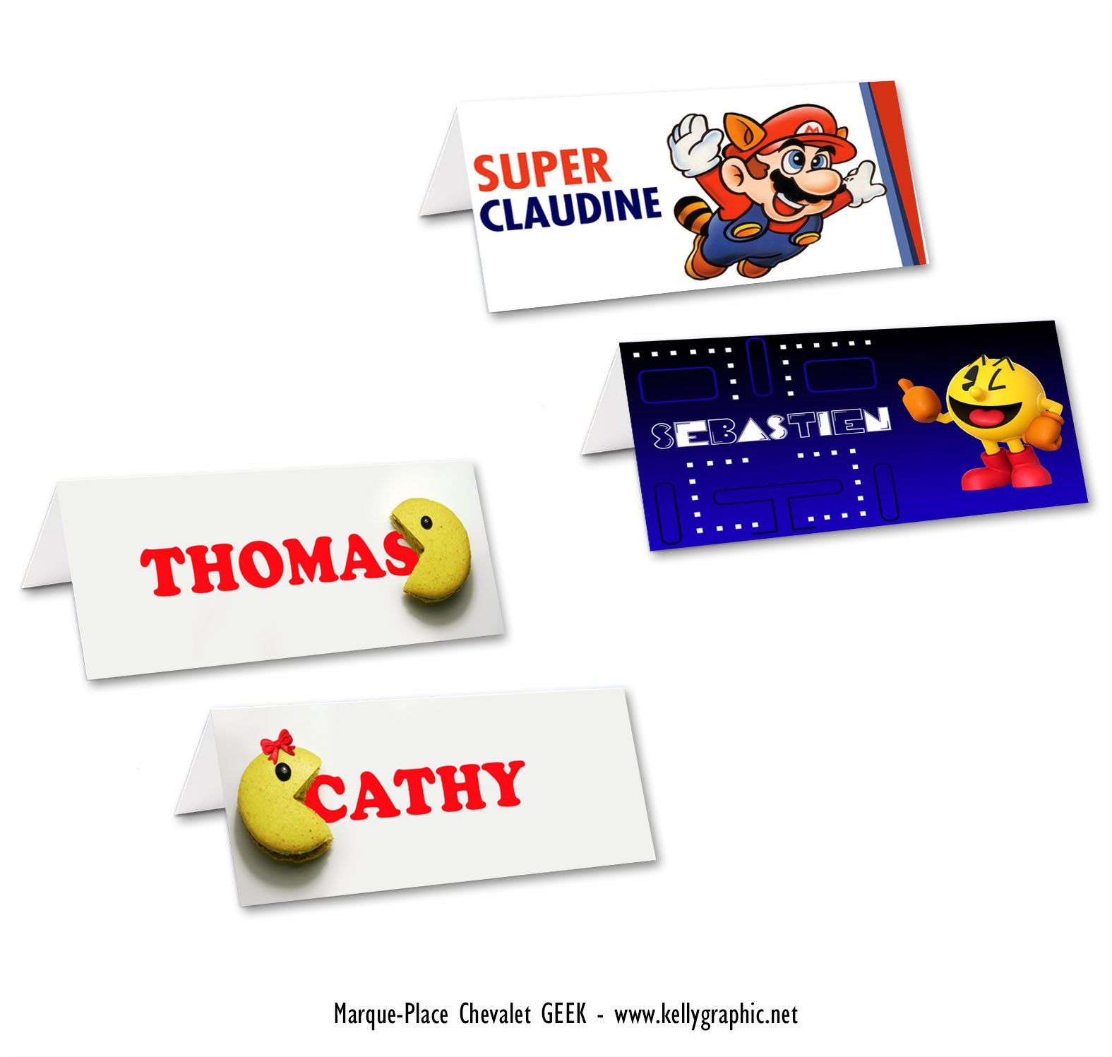 Mariage PacMan Geek Faire-part Mariage PacMan Geek