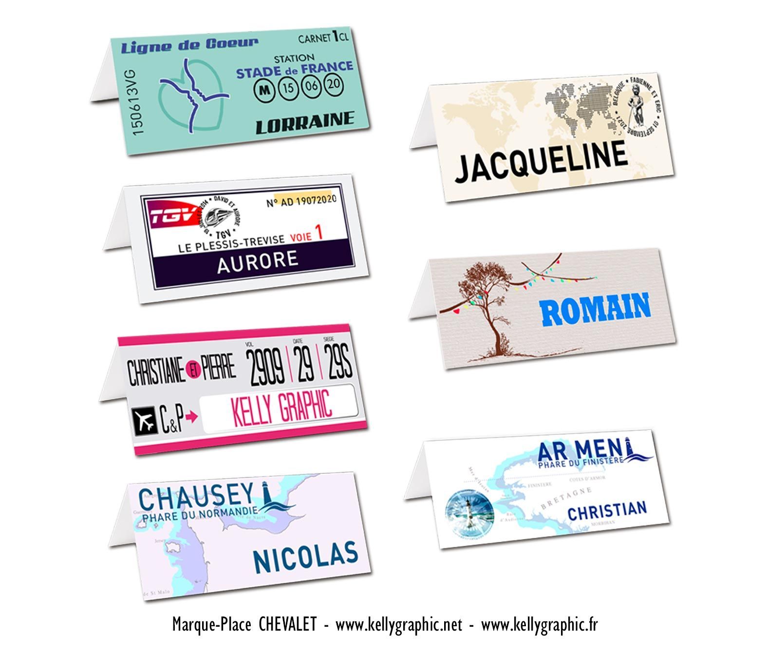 Chevalets personnalisés marques invités Chevalets personnalisés marques invités