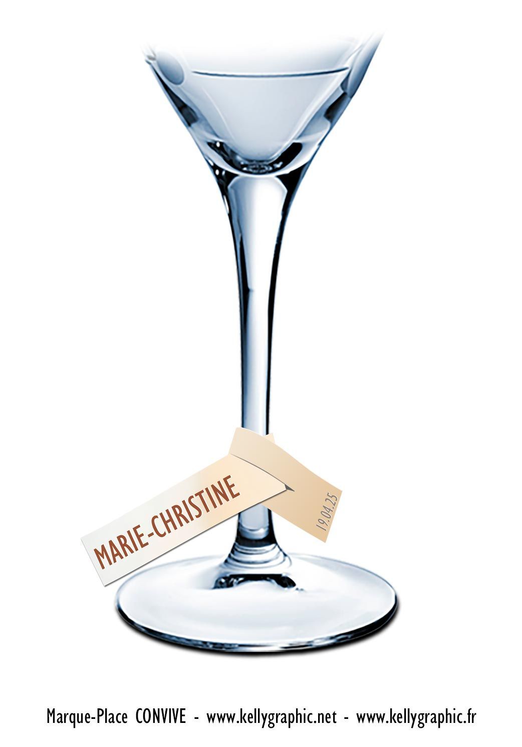 marque places personnalisés invités verre marque places personnalisés invités verre