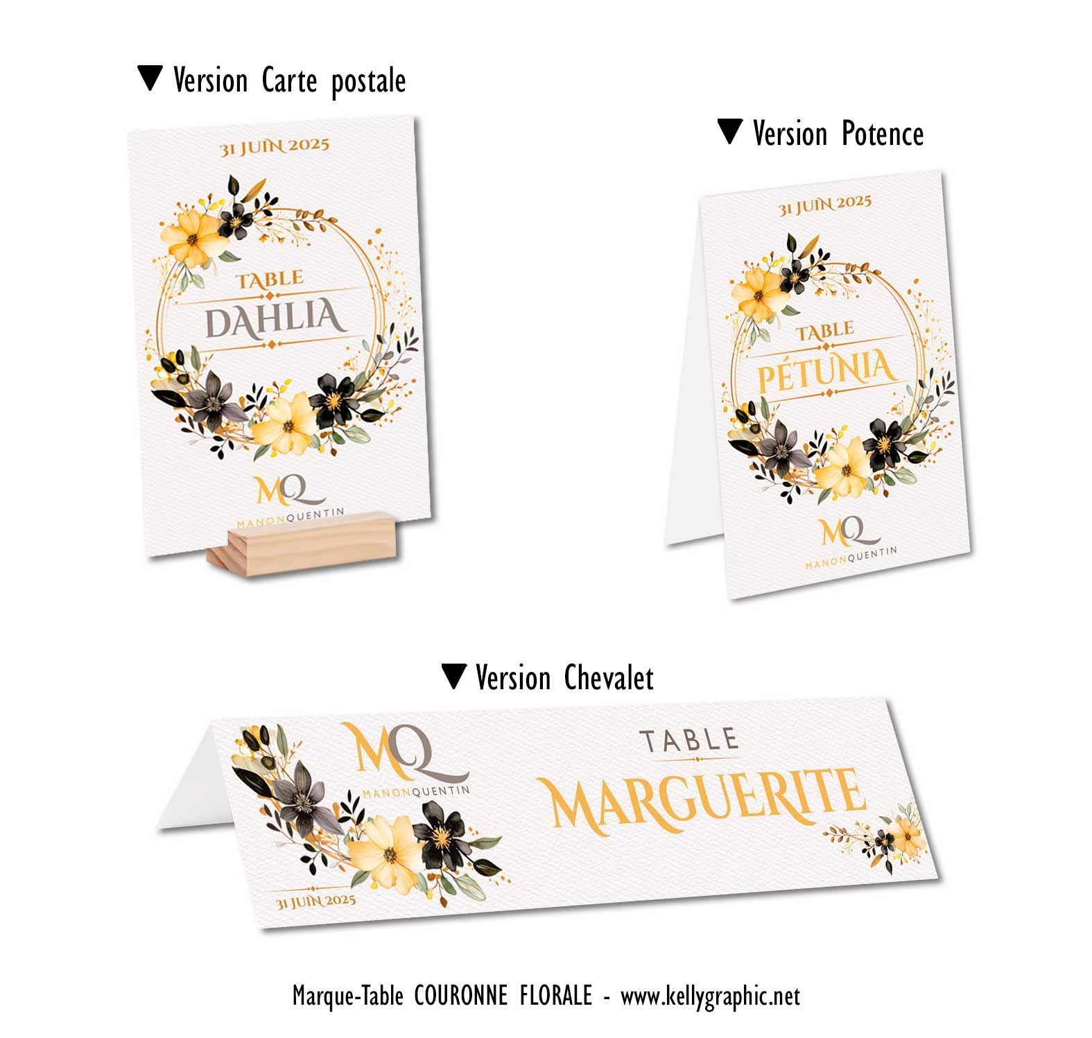 Marques tables mariage fleurs champêtre Marques tables mariage fleurs champêtre