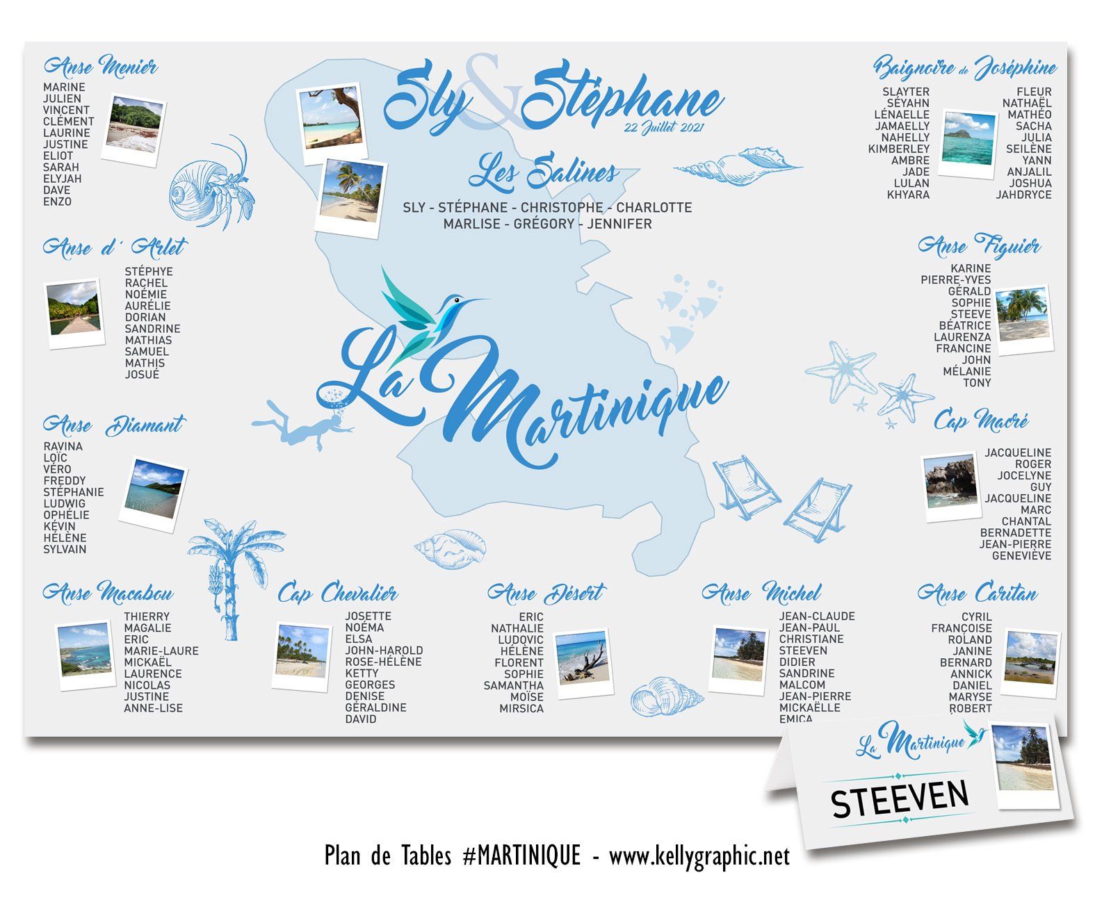 Plan de Table Mariage Martinique Plan de Table Mariage Martinique