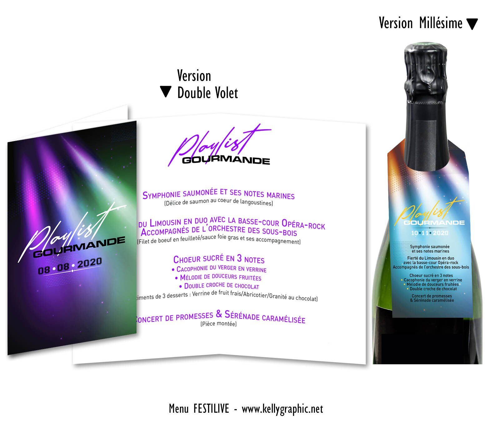 Menus Mariage Concert Rock Boho Menus Mariage Concert Rock Boho festival