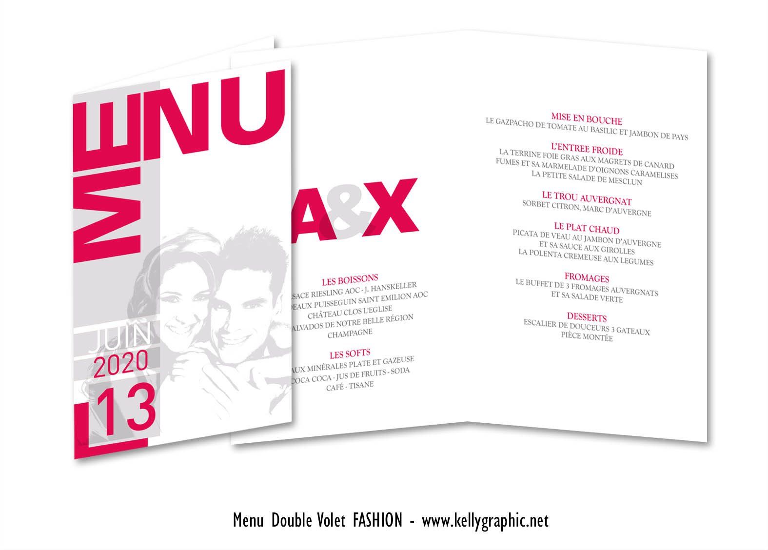 Menu Mariage Tendance Graphique Menu Mariage Tendance Graphique