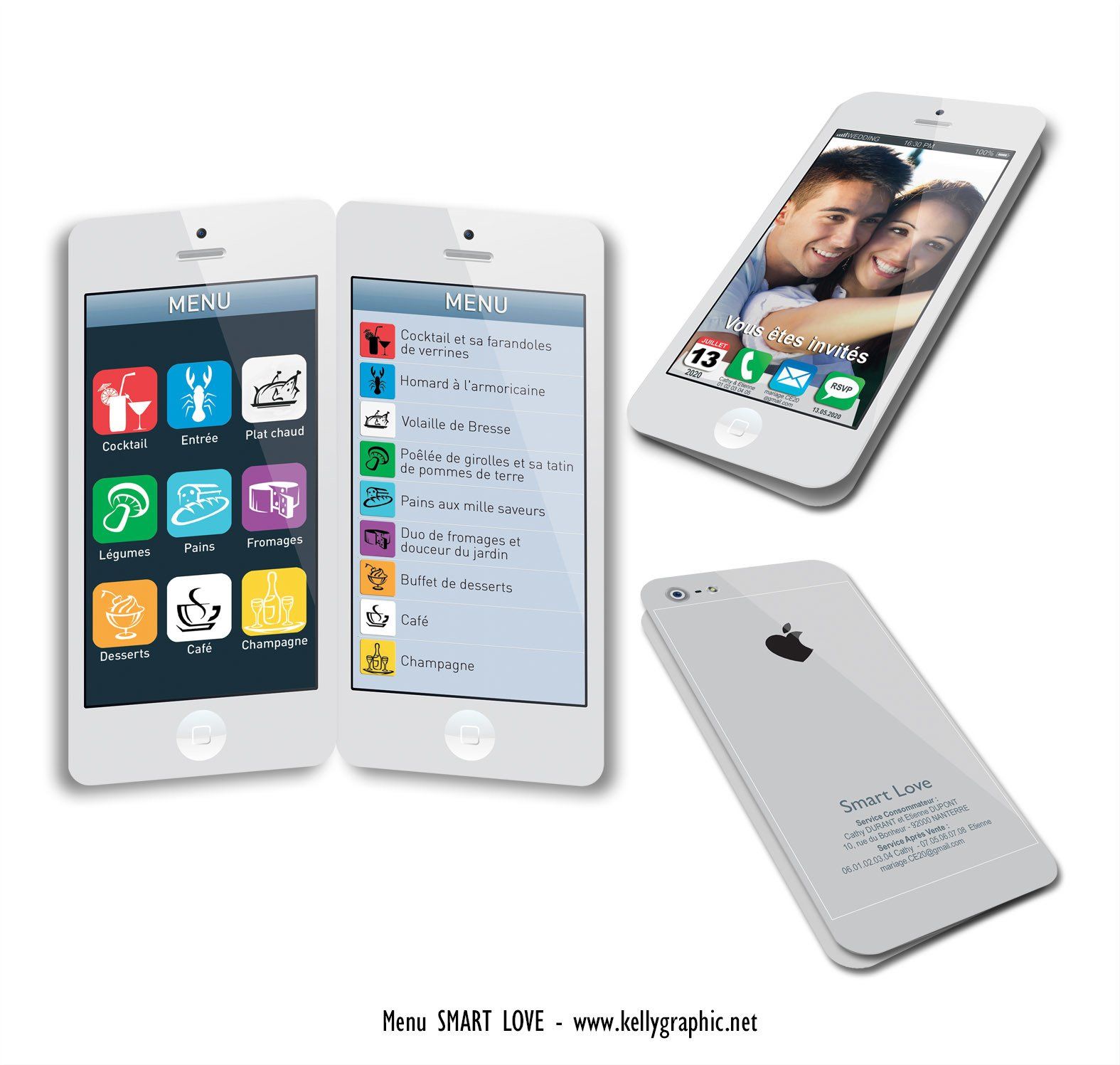 Menus Mariage Smartphone Menus Mariage Smartphone