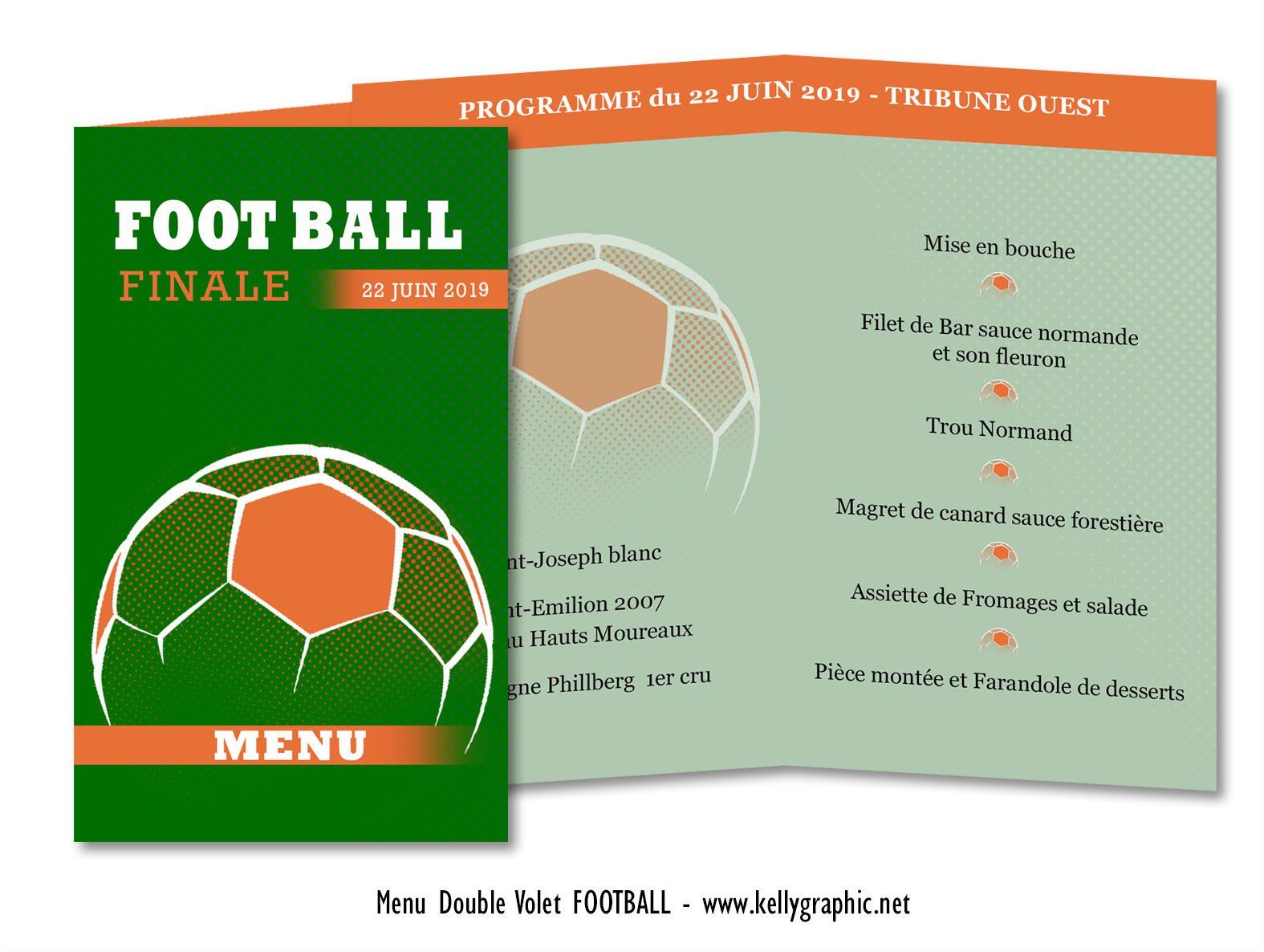 Menus mariage Foot Menus mariage Foot