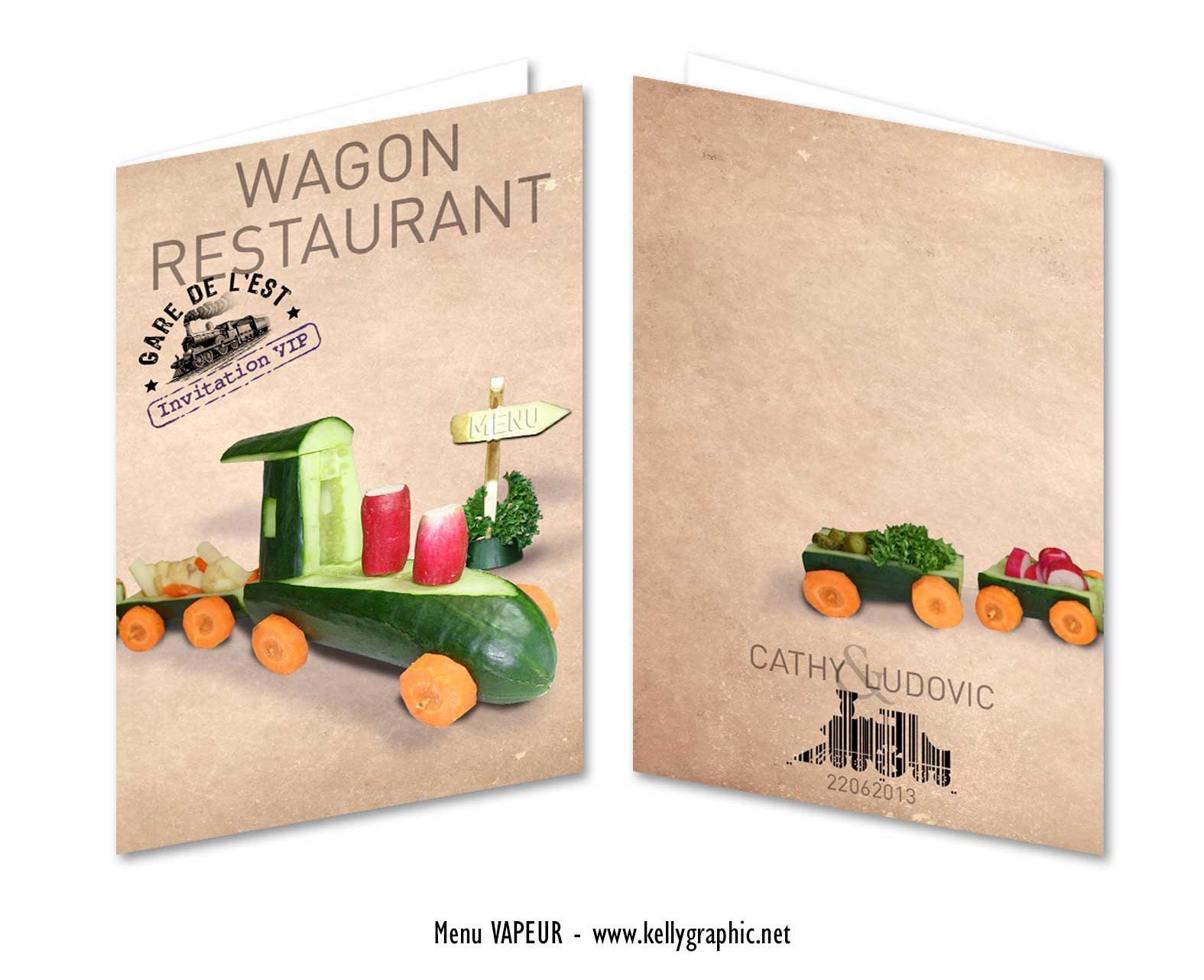 menu mariage train vapeur vintage menu mariage train vapeur vintage