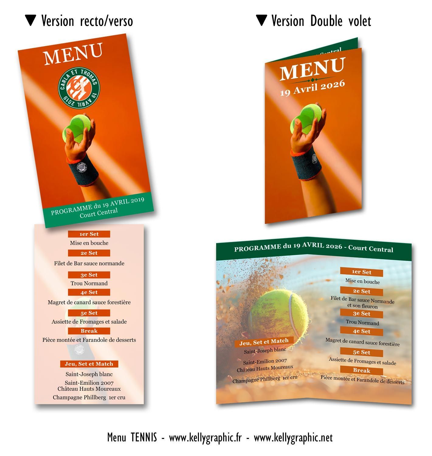 Menus Mariage Tennis Menus Mariage Tennis