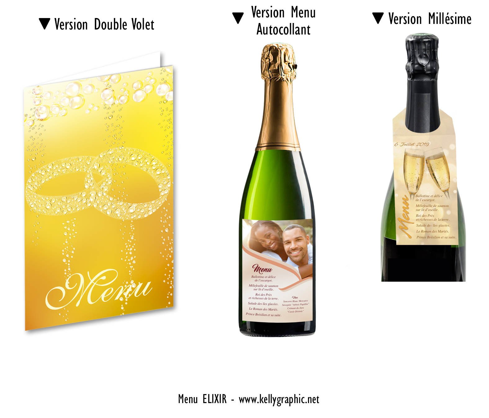 Menus Mariage bulles Champagne Menus Mariage bulles Champagne