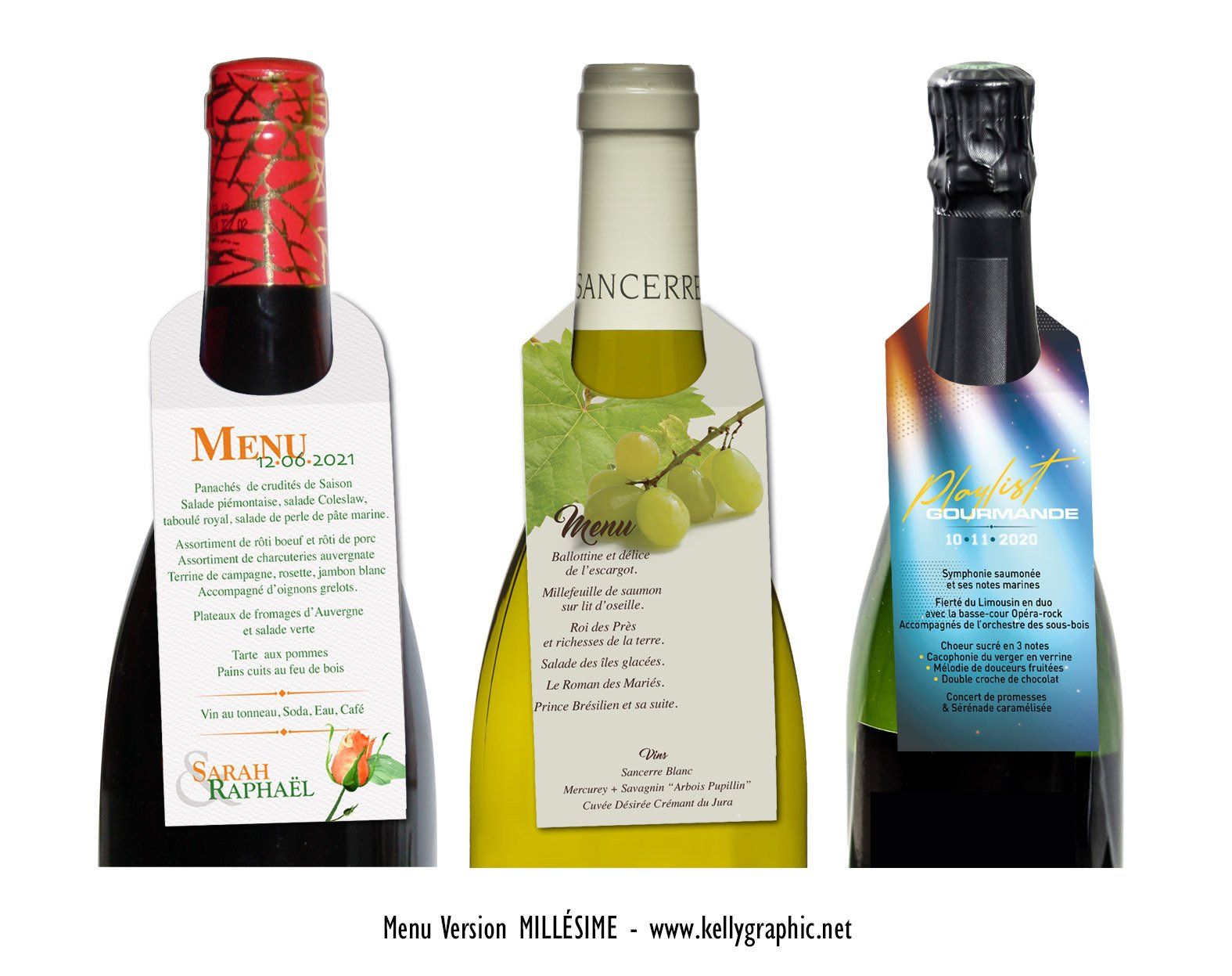 menus personnalisé mariage décors bouteilles menus personnalisé mariage décors bouteilles