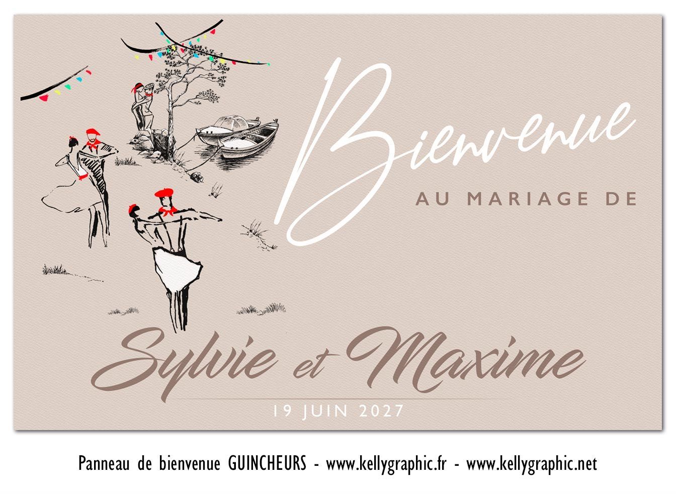 Panneau de Bienvenue Mariage Bal Musette Panneau de Bienvenue Mariage Bal Musette