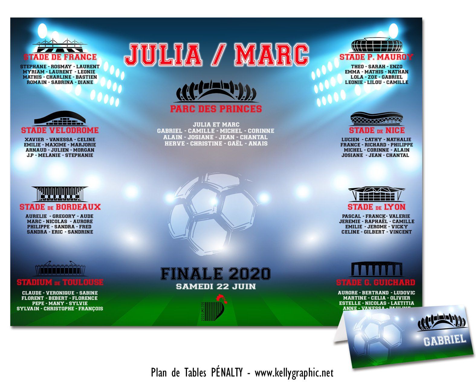 Plan de Table Mariage Foot Plan de Table Mariage Foot