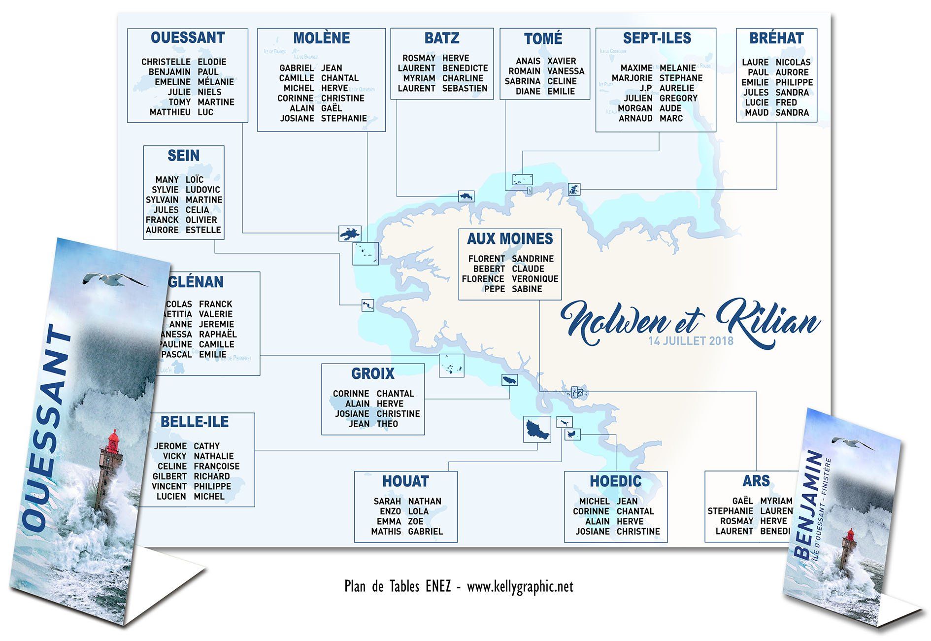 plan de table mariage iles Bretagne plan de table mariage iles Bretagne