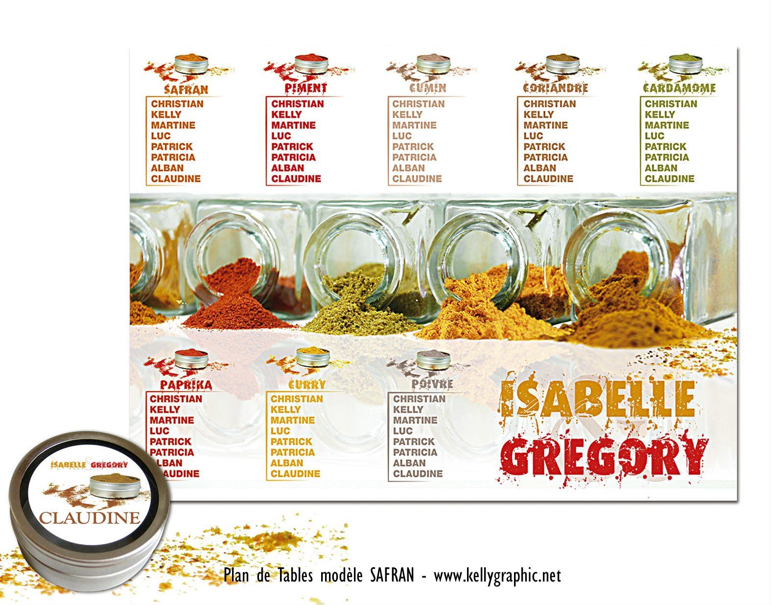 plan de table mariage Route des épices plan de table mariage Route des épices