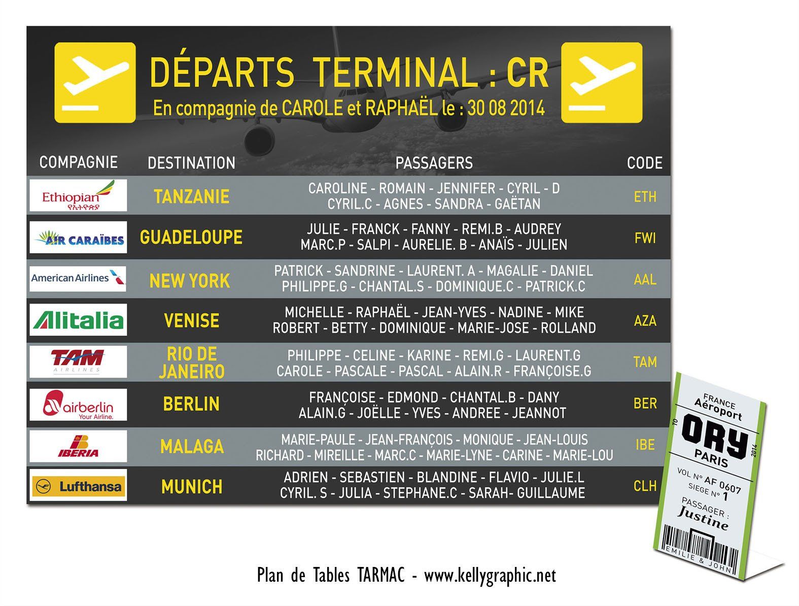 plan de Tables mariage tableau affichage aéroport plan de Tables mariage tableau affichage aéroport