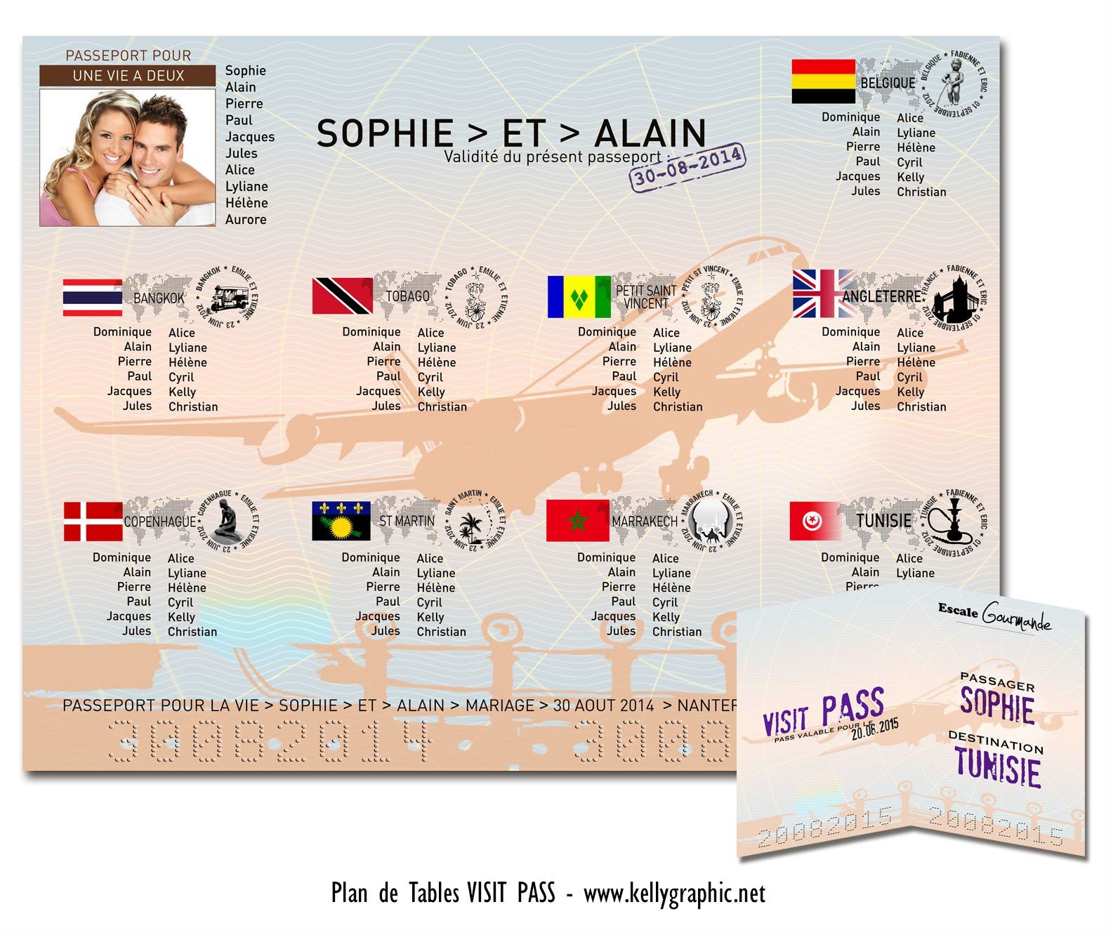 plan de table mariage voyage VISIT PASS plan de table mariage voyage VISIT PASS