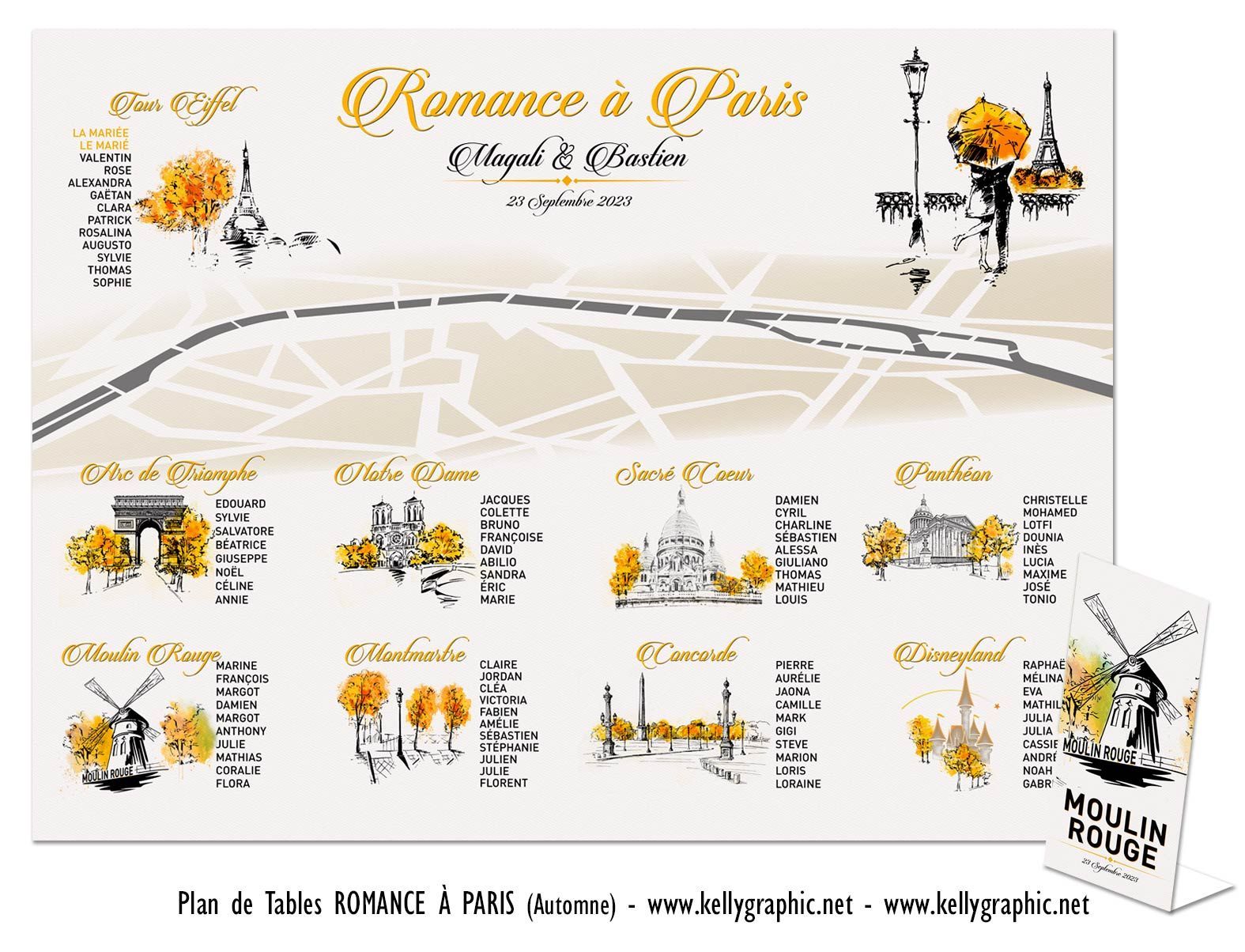 Plan de Tables mariage Paris Romance Plan de Tables mariage Paris Romance