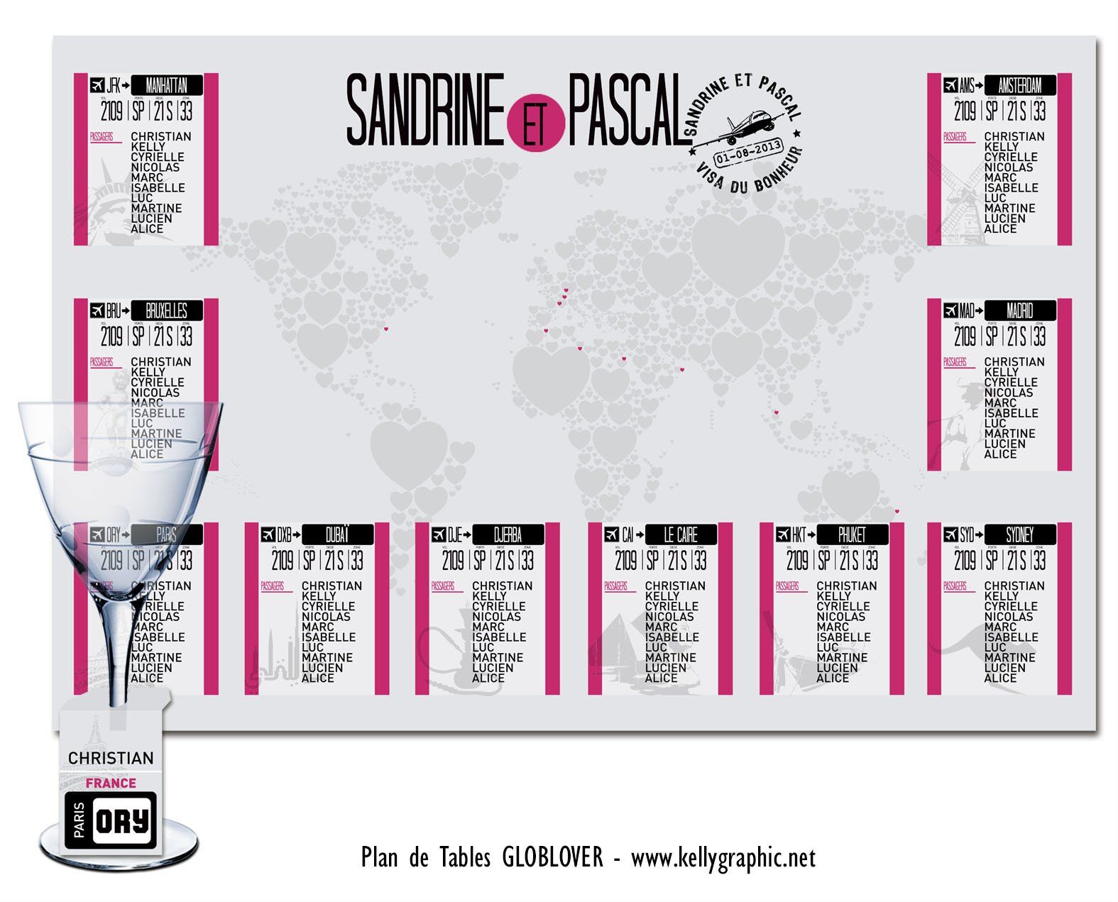 Plan de Table Mariage Panneau affichage avion Plan de Table Mariage Panneau affichage avion