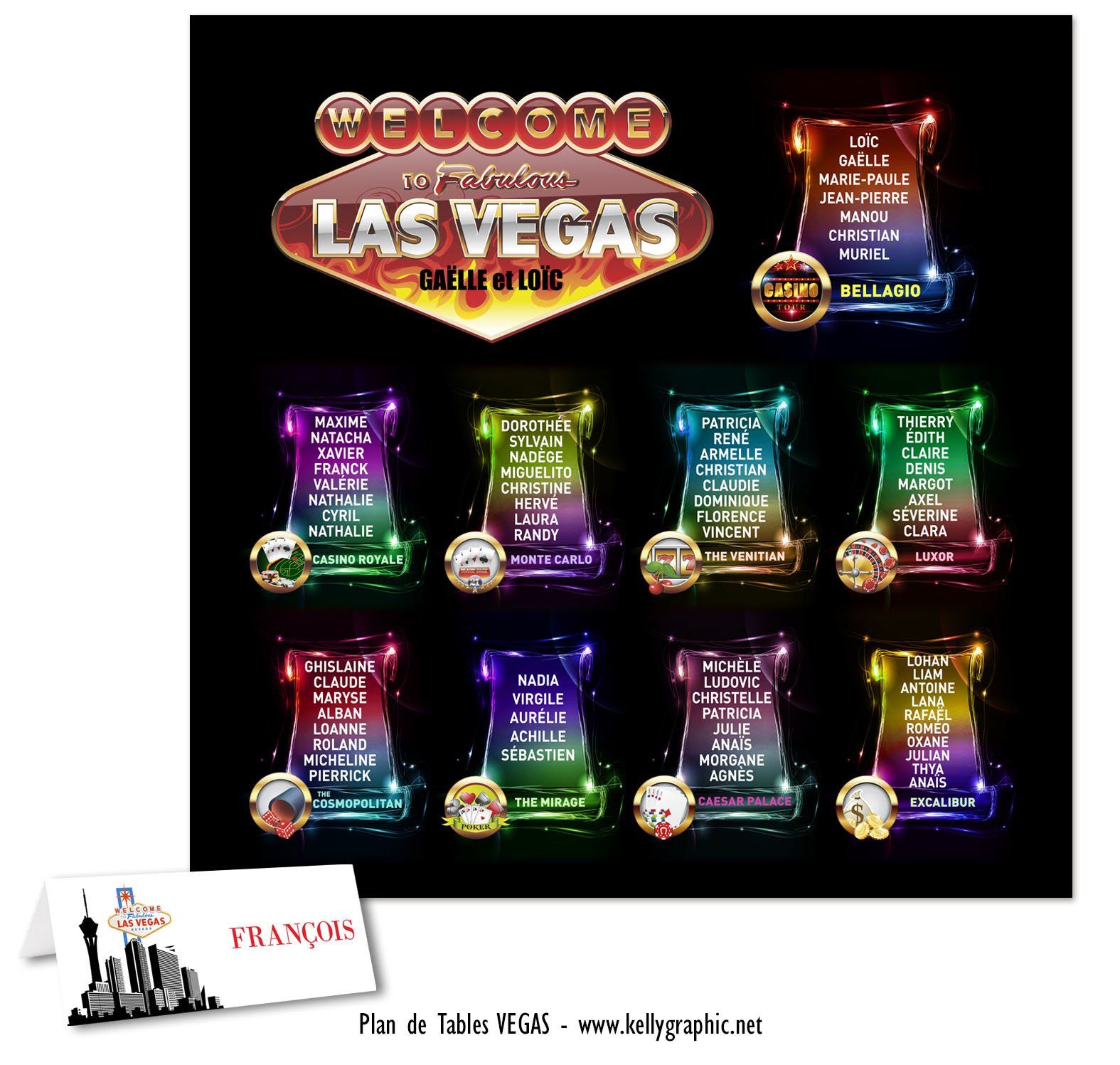 Plan de Tables Mariage Las Vegas Plan de Tables Mariage Las Vegas