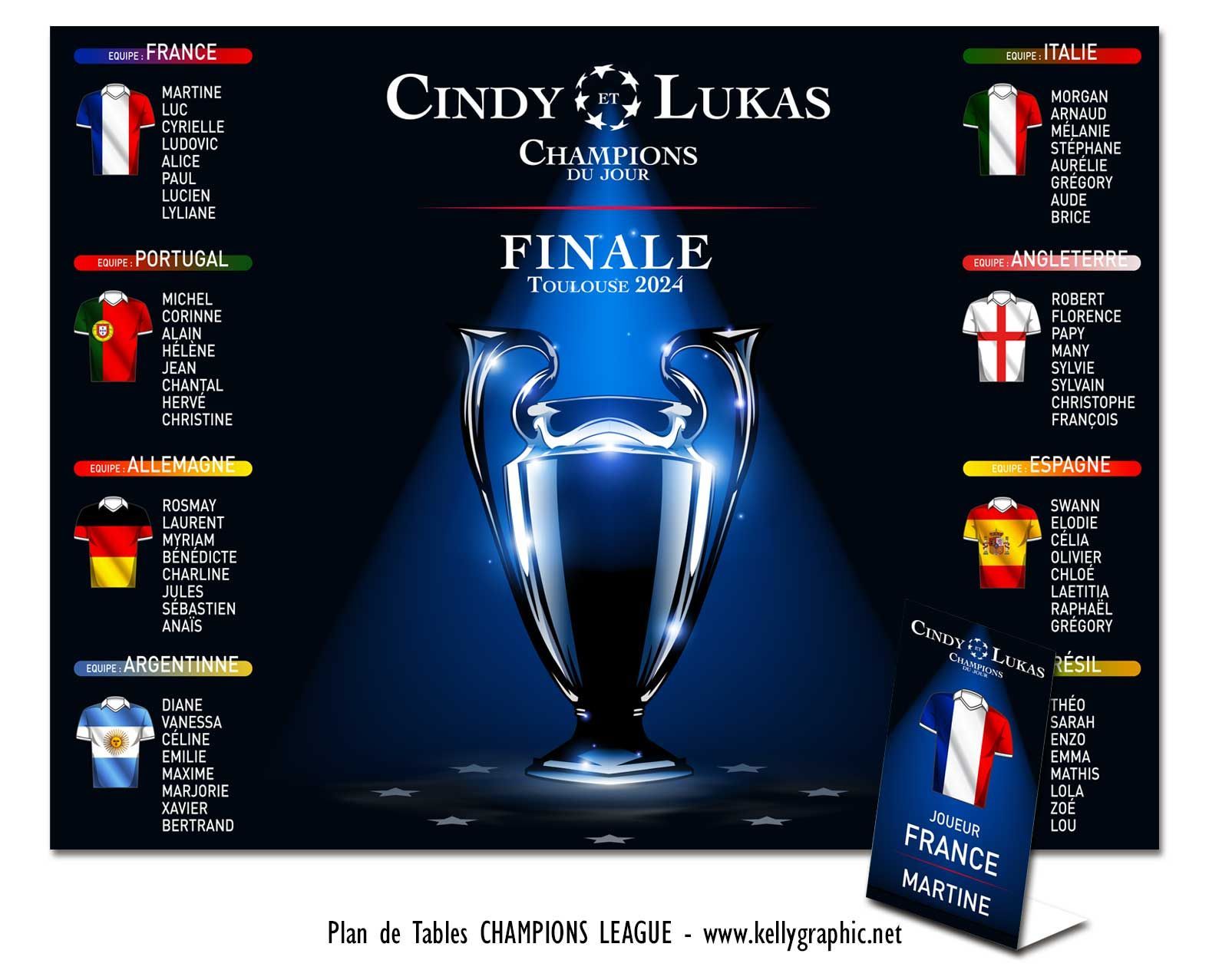 Plan de Table Mariage Foot Plan de Table Mariage Foot