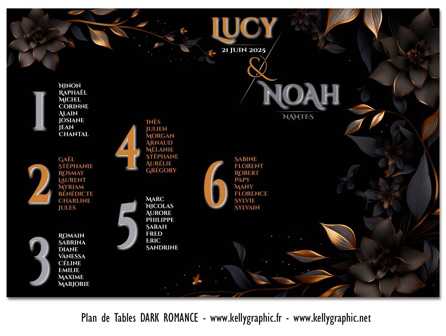 Plan de Table Mariage couronne de fleurs Dark Romance Plan de Table Mariage couronne de fleurs Dark Romance