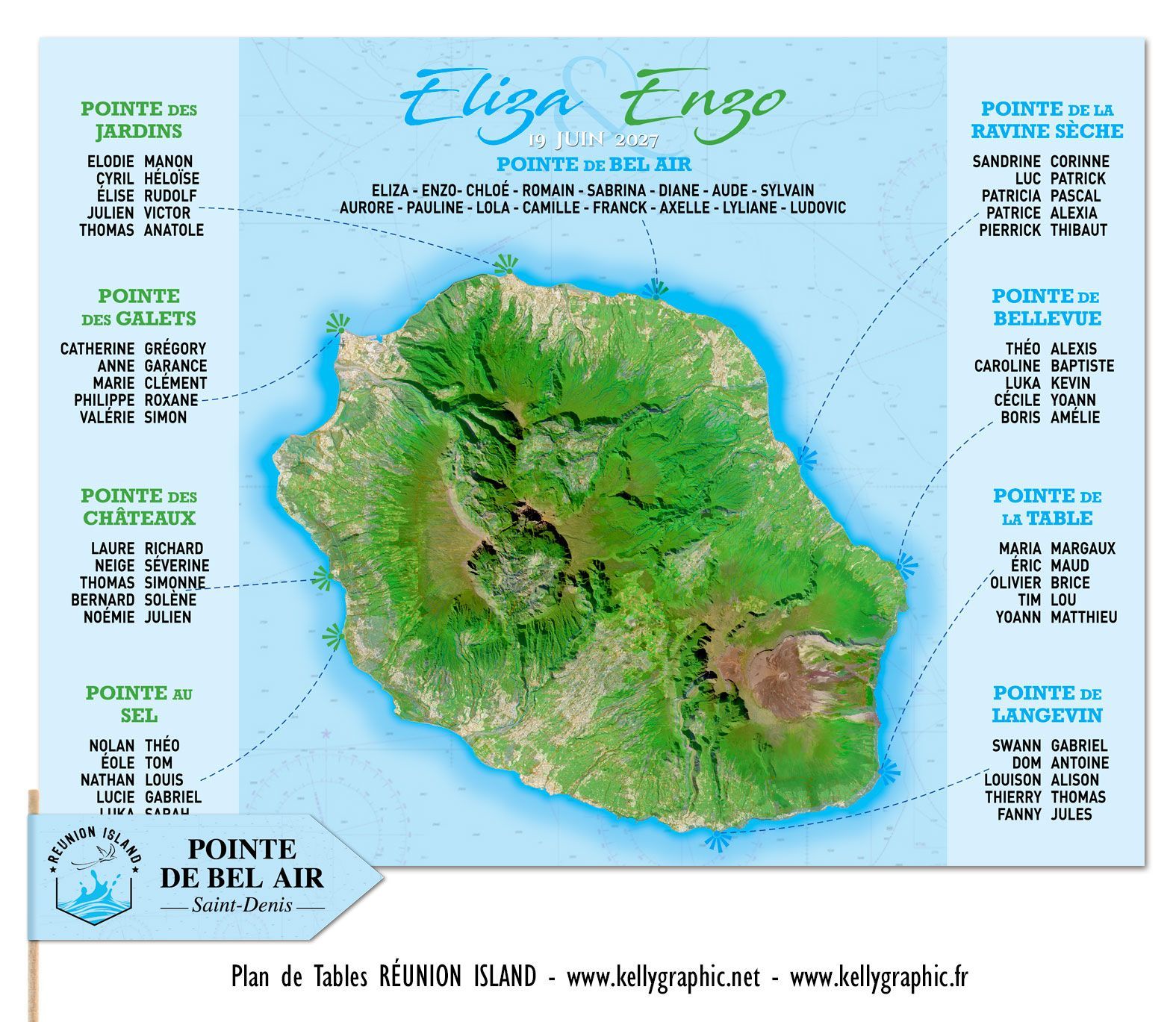 Plan de Tables Mariage Voyage la Réunion Plan de Tables Mariage Voyage la Réunion