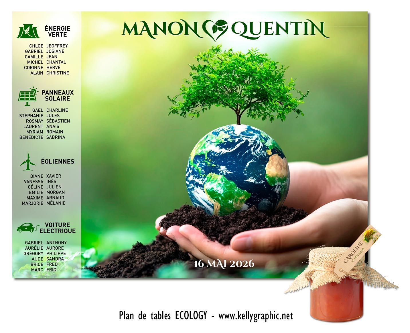 Plan de Tables mariage écologie Green Plan de Tables mariage écologie Green