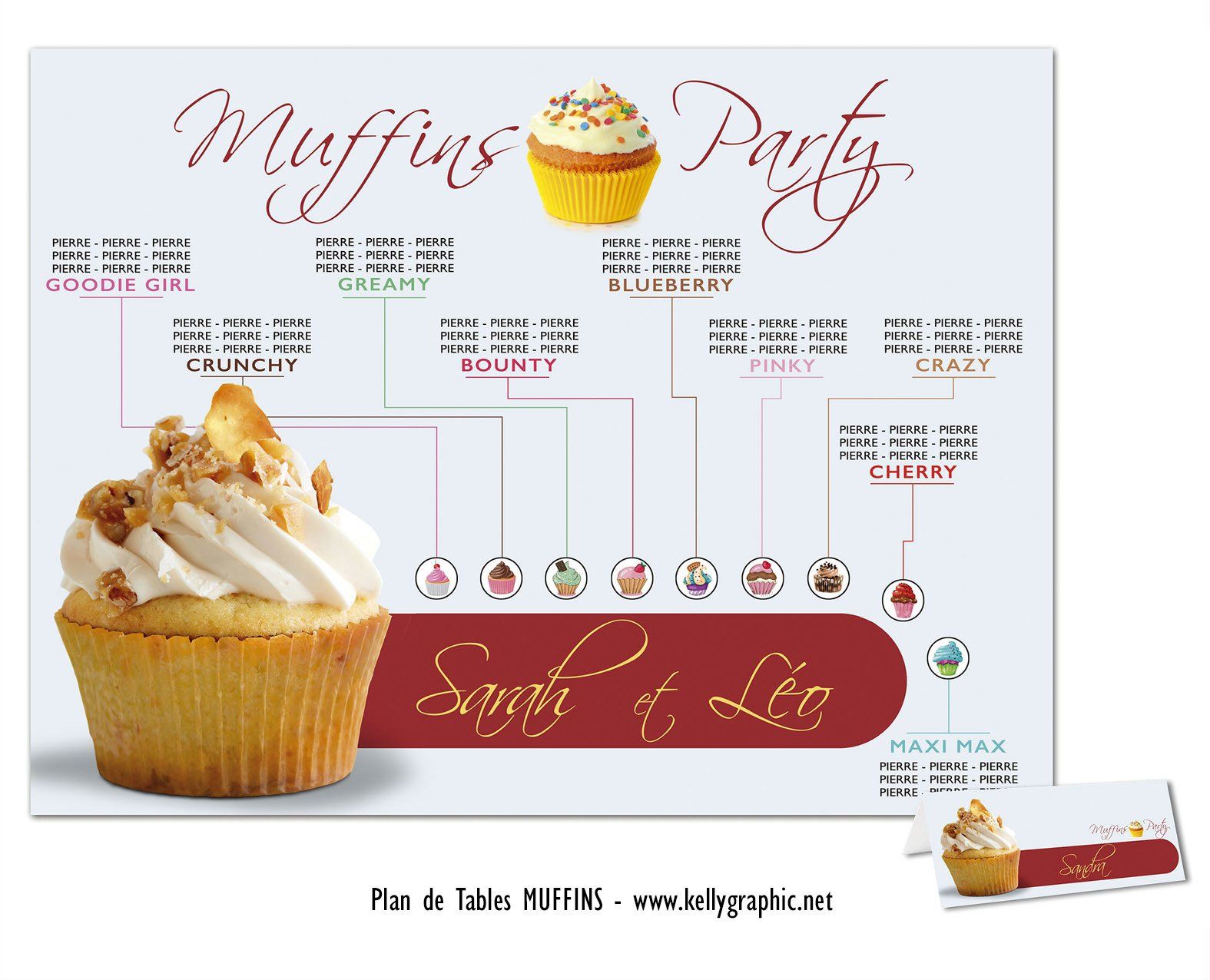 plan de tables mariage muffins gâteau plan de tables mariage muffins gâteau