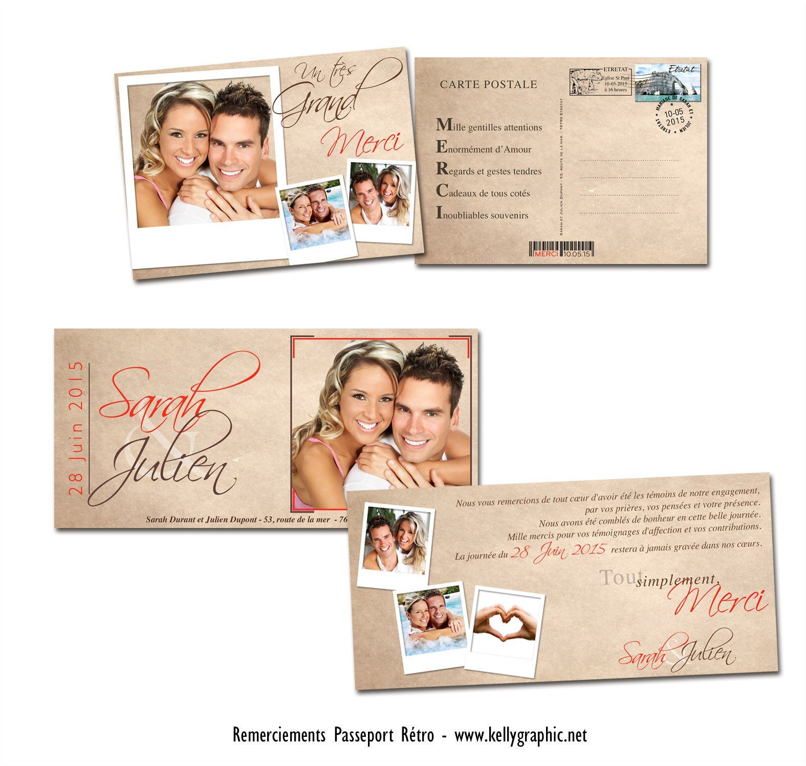 remerciement mariage passeport rétro vintage remerciement mariage passeport rétro vintage