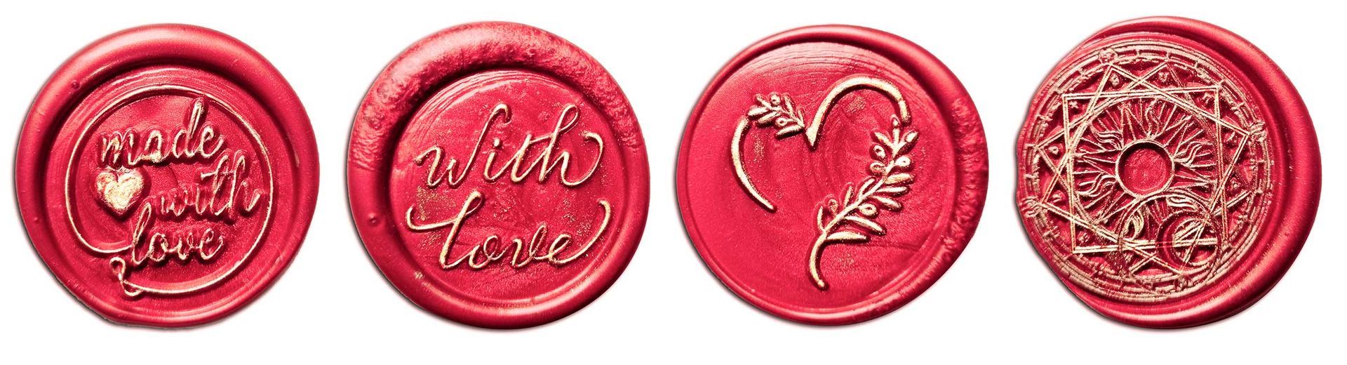 Tampon de cire mariage personnalisé