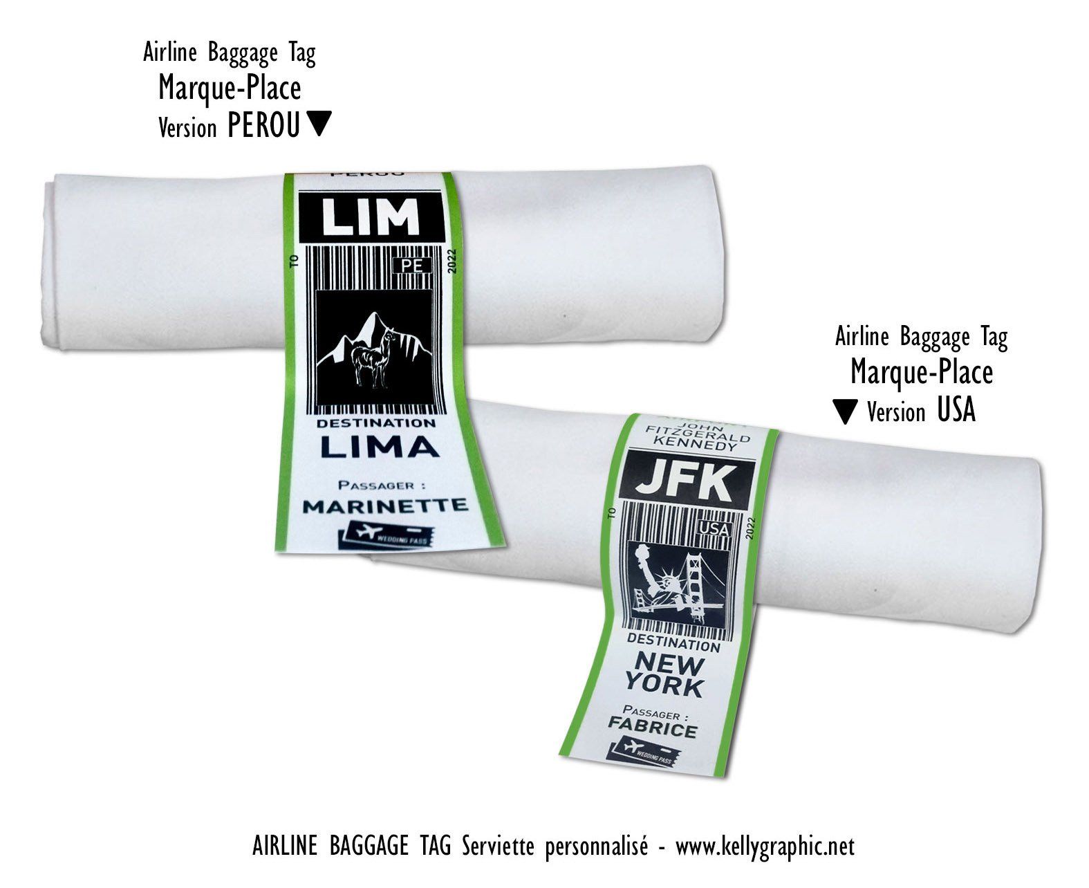 Sticker autocollant serviette mariage Sticker autocollant serviette mariage