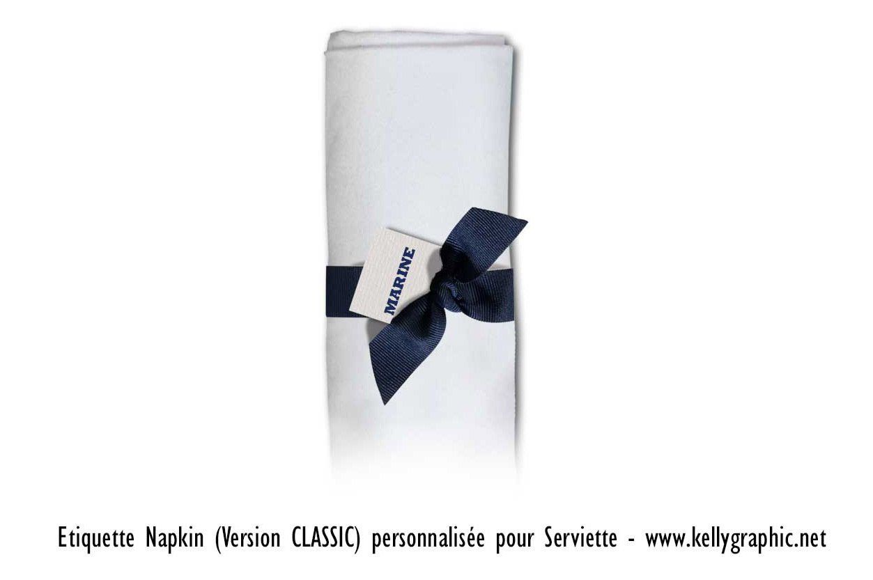 Etiquettes personnalisée pour serviettes Etiquettes personnalisée pour serviettes