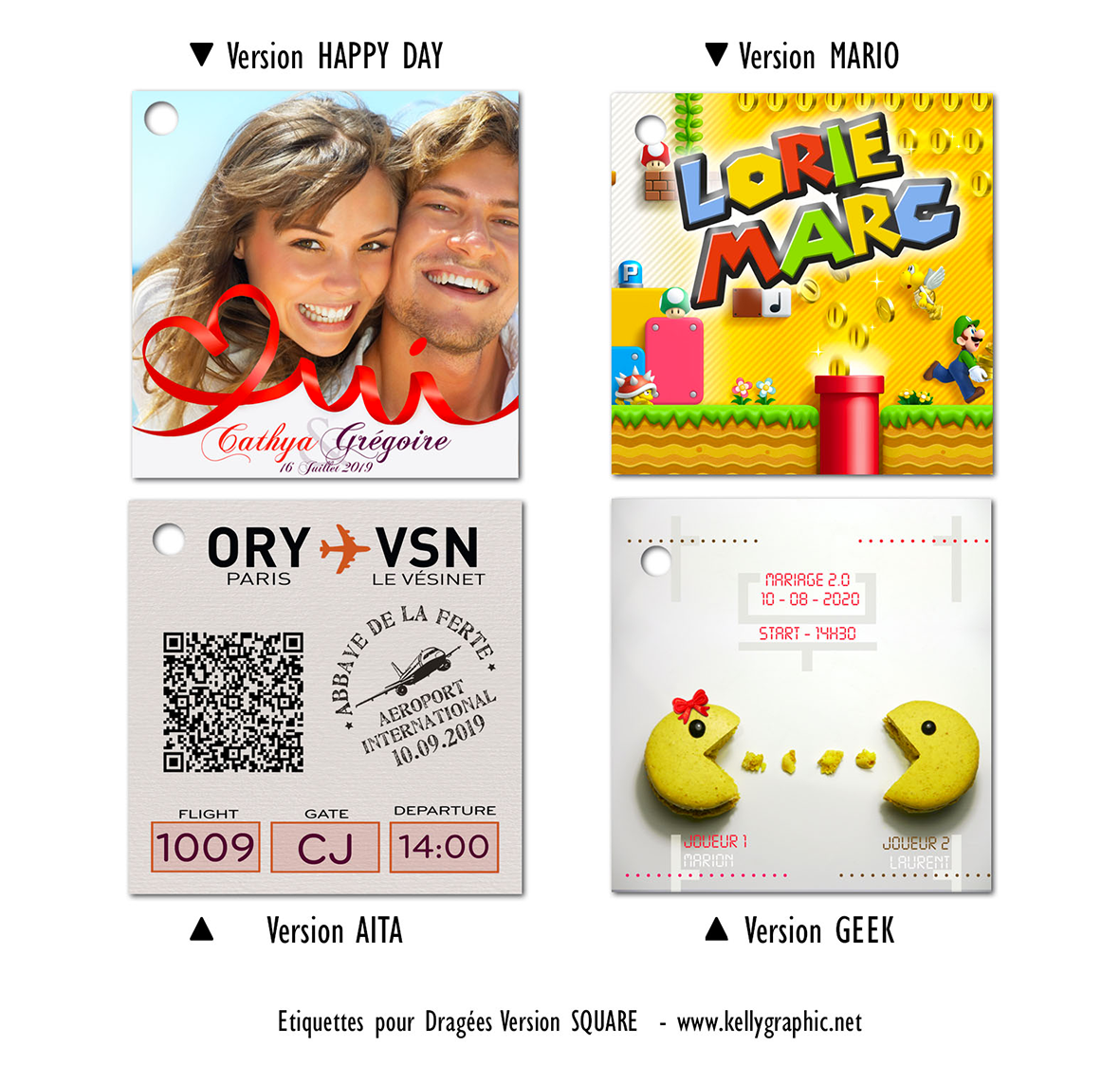 Etiquettes dragées personnalisées mariage Etiquettes dragées personnalisées mariage