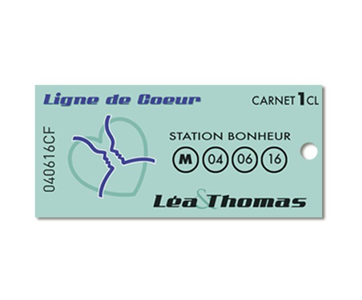 Etiquettes rectangulaires pour boites de dragées personnalisées