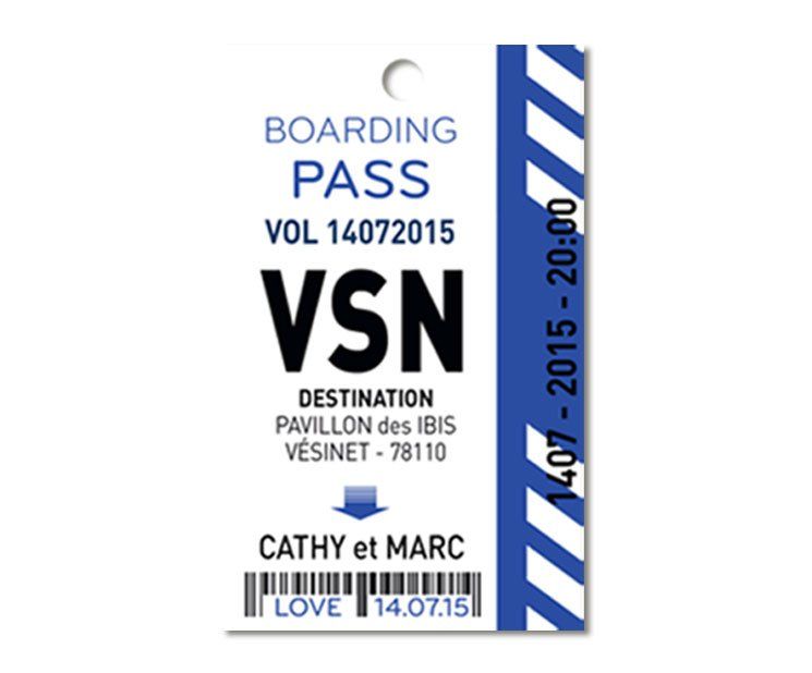 Etiquettes pour boites de dragées personnalisées